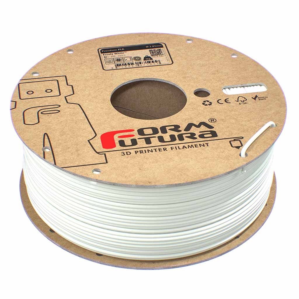 FormFutura - Premium Frosty White PLA 2.85mm - 1kg
