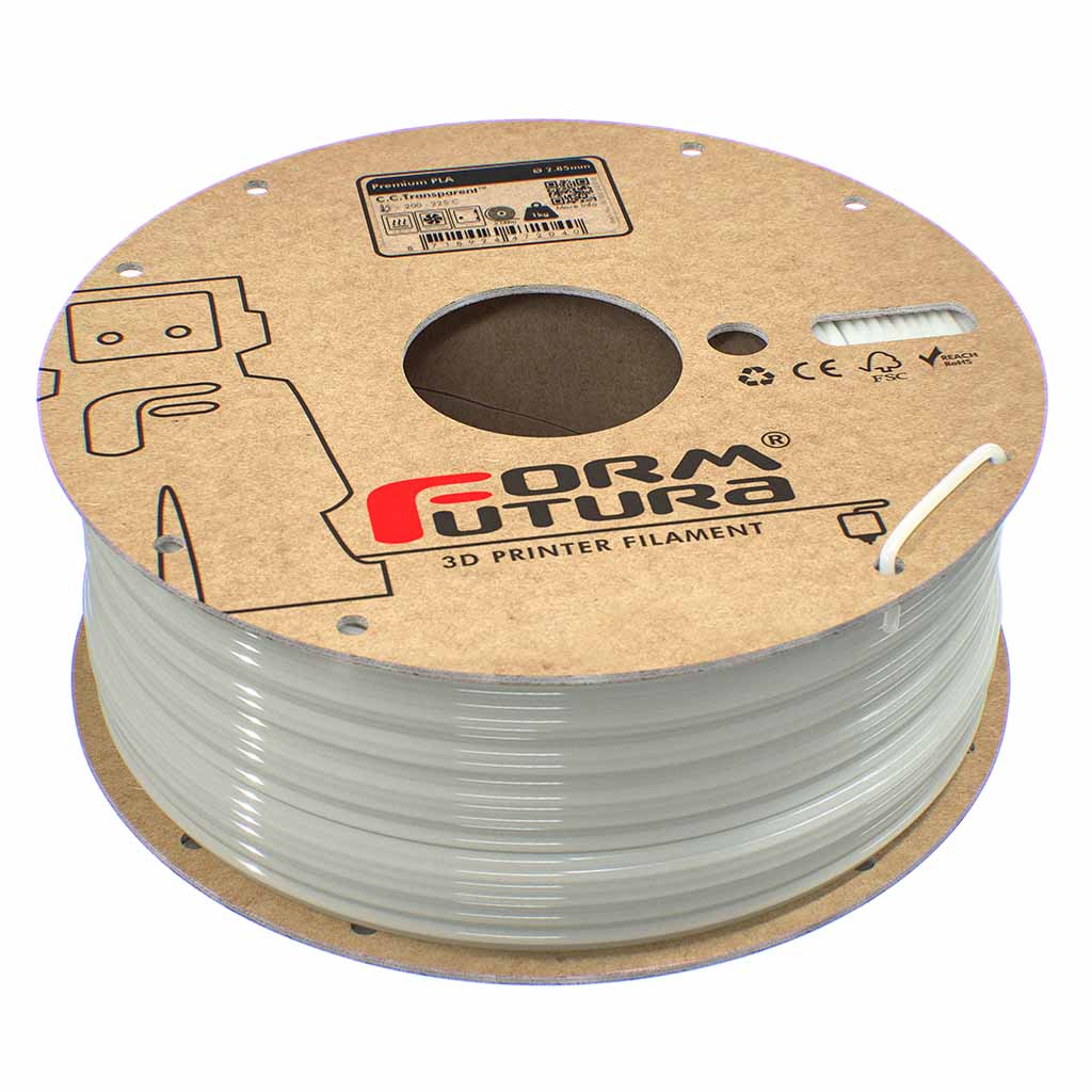 FormFutura - Premium C.C.Transparent Transparent PLA 2.85mm - 1kg