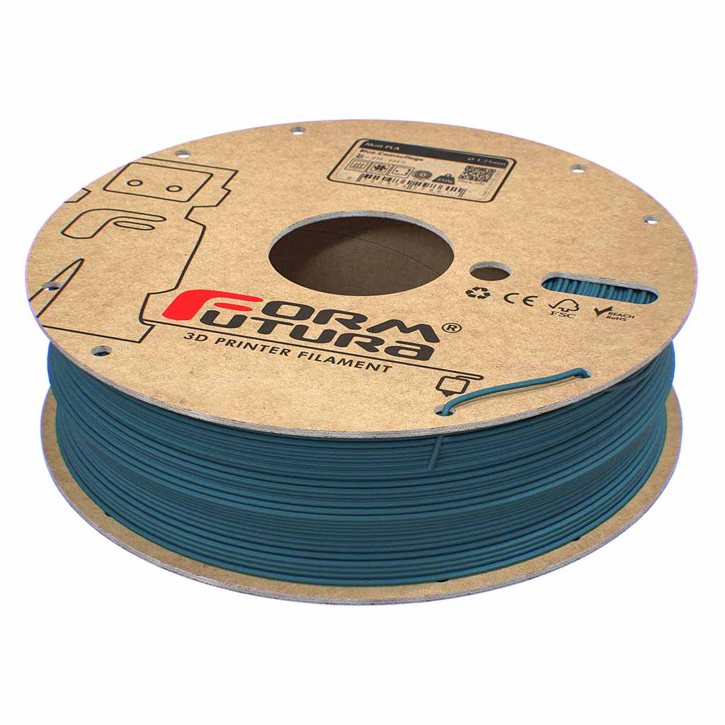FormFutura - Blue Camouflage Matte PLA 1.75mm - 0.75kg