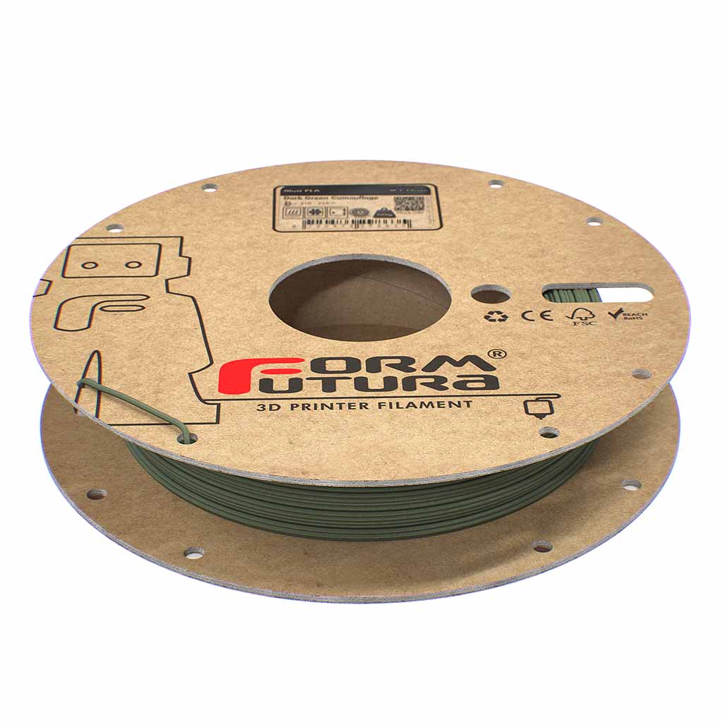 FormFutura - Dark Green Camouflage Matte PLA 1.75mm - 0.25kg