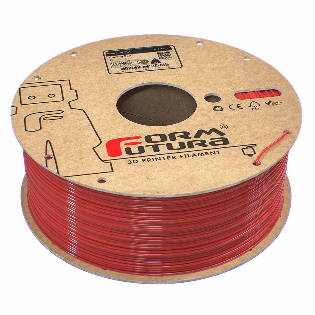 FormFutura - Premium Flaming Red PLA 1.75mm - 1kg