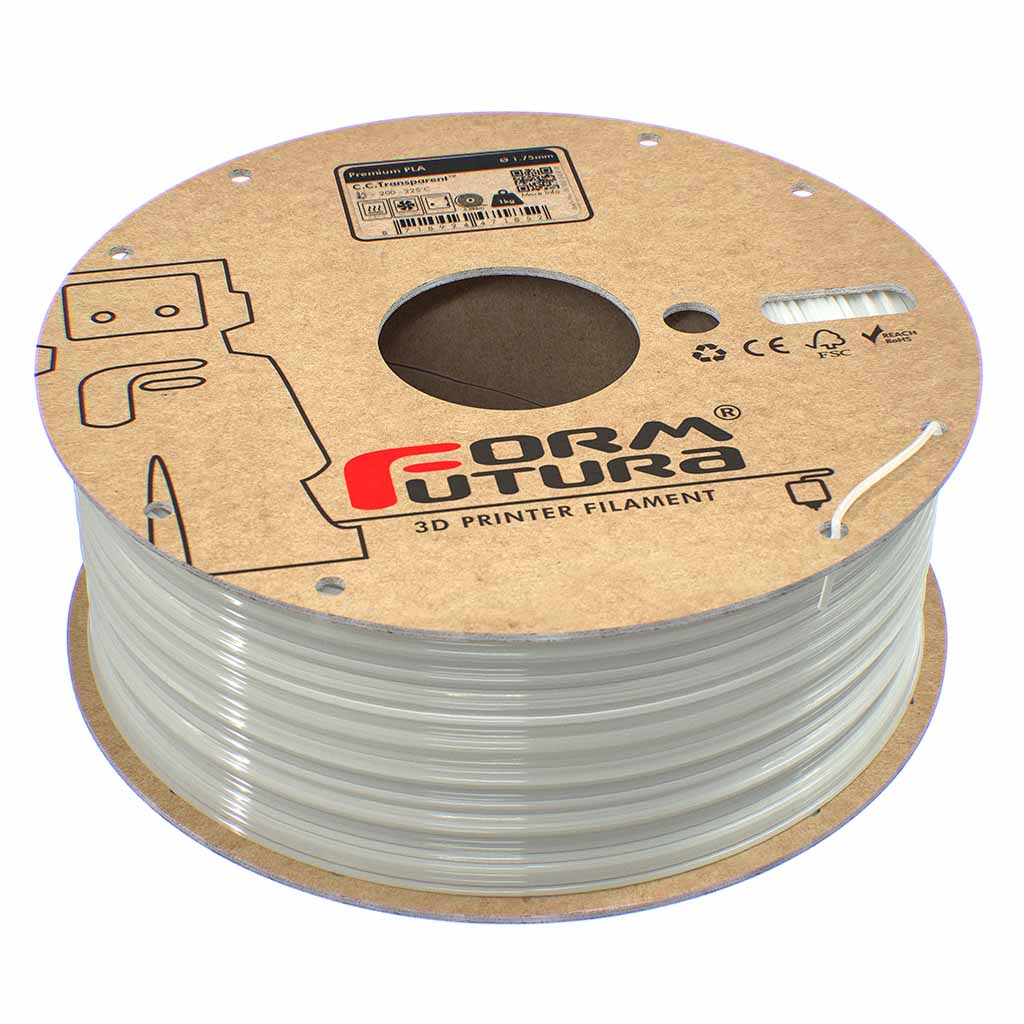 FormFutura - Premium C.C. Transparent PLA 1.75mm - 1kg