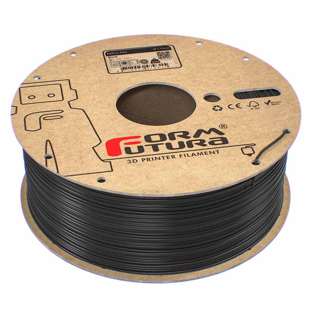 FormFutura - Black 98A TPU 1.75mm - 0.5kg