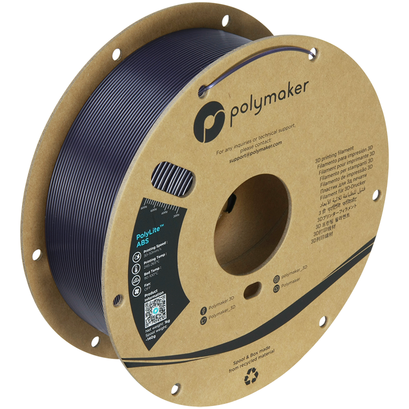 Polymaker - PolyLite Dark Purple ABS 1.75mm - 1kg