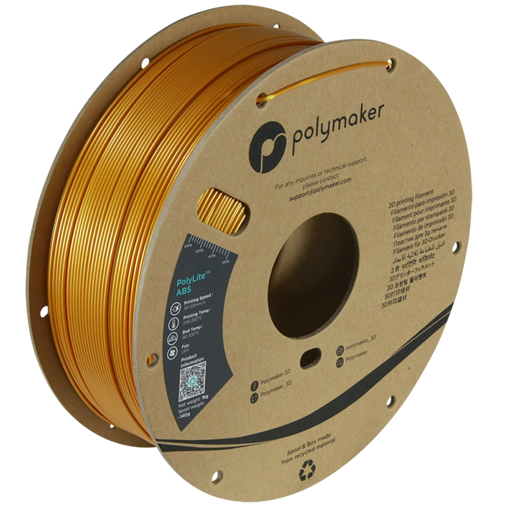 Polymaker - PolyLite Gold ABS 1.75mm - 1kg