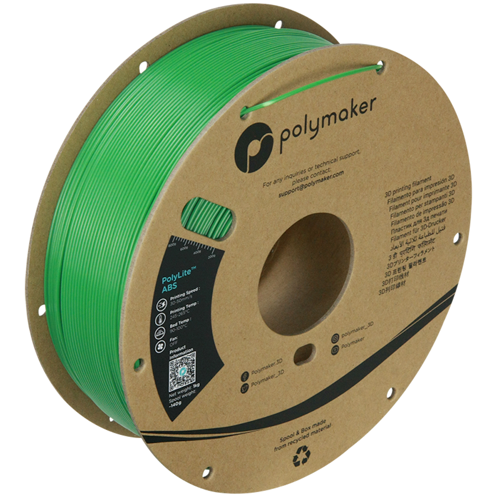 Polymaker - PolyLite Green ABS 1.75mm - 1kg