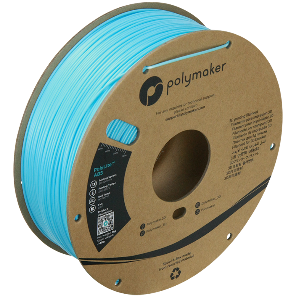 Polymaker - PolyLite Light Blue ABS 1.75mm - 1kg