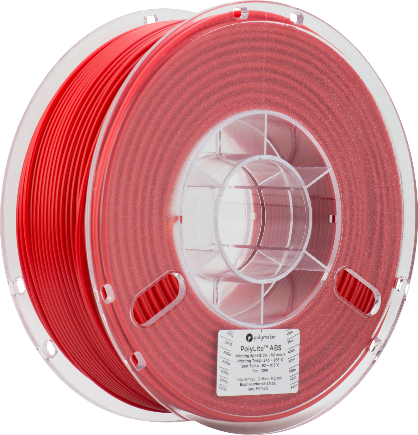 Polymaker - PolyLite Red ABS 2.85mm - 1kg