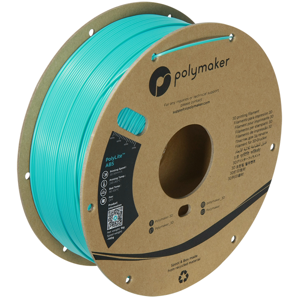 Polymaker - PolyLite Teal ABS 1.75mm - 1kg