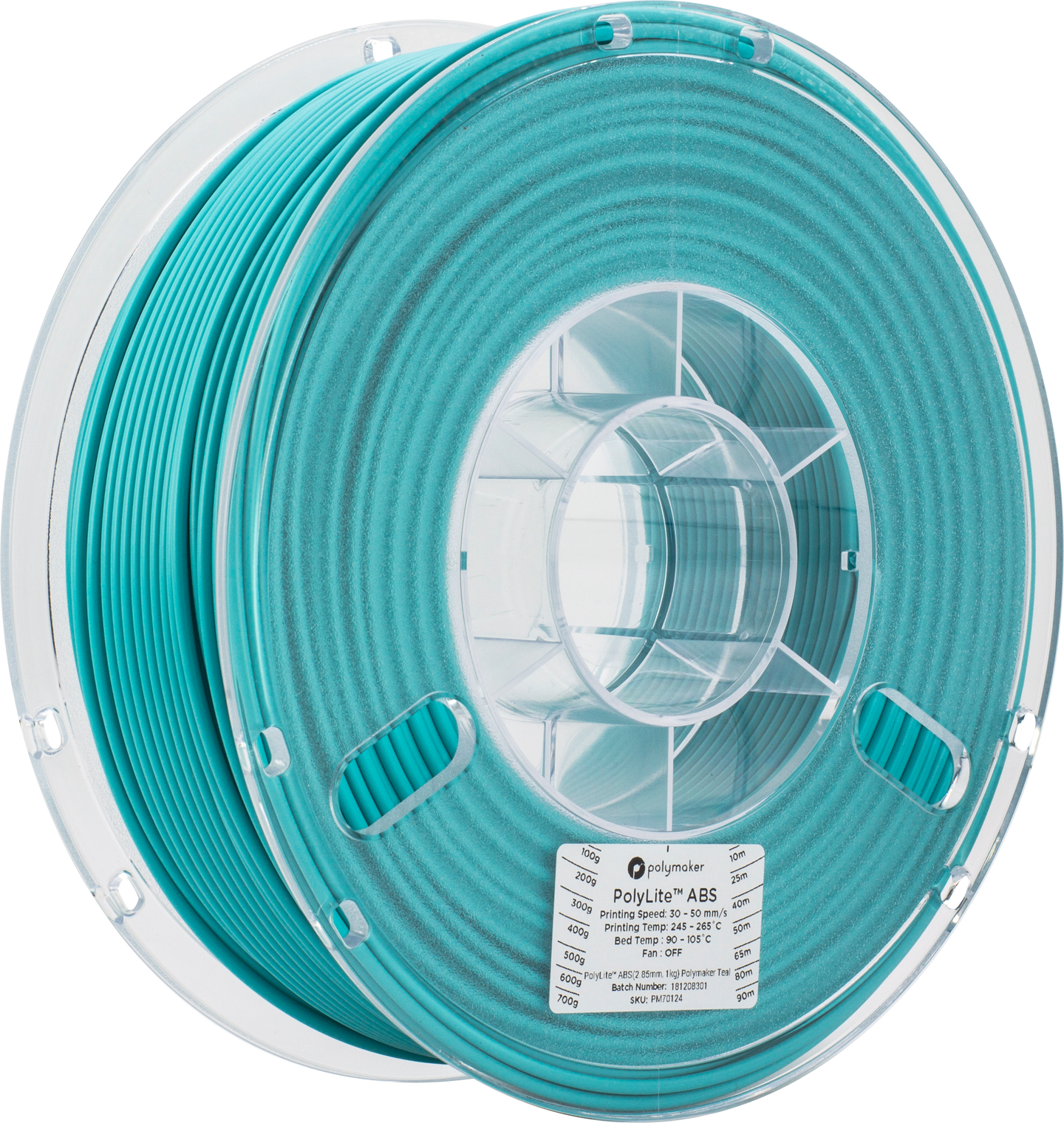 Polymaker - PolyLite Teal ABS 2.85mm - 1kg