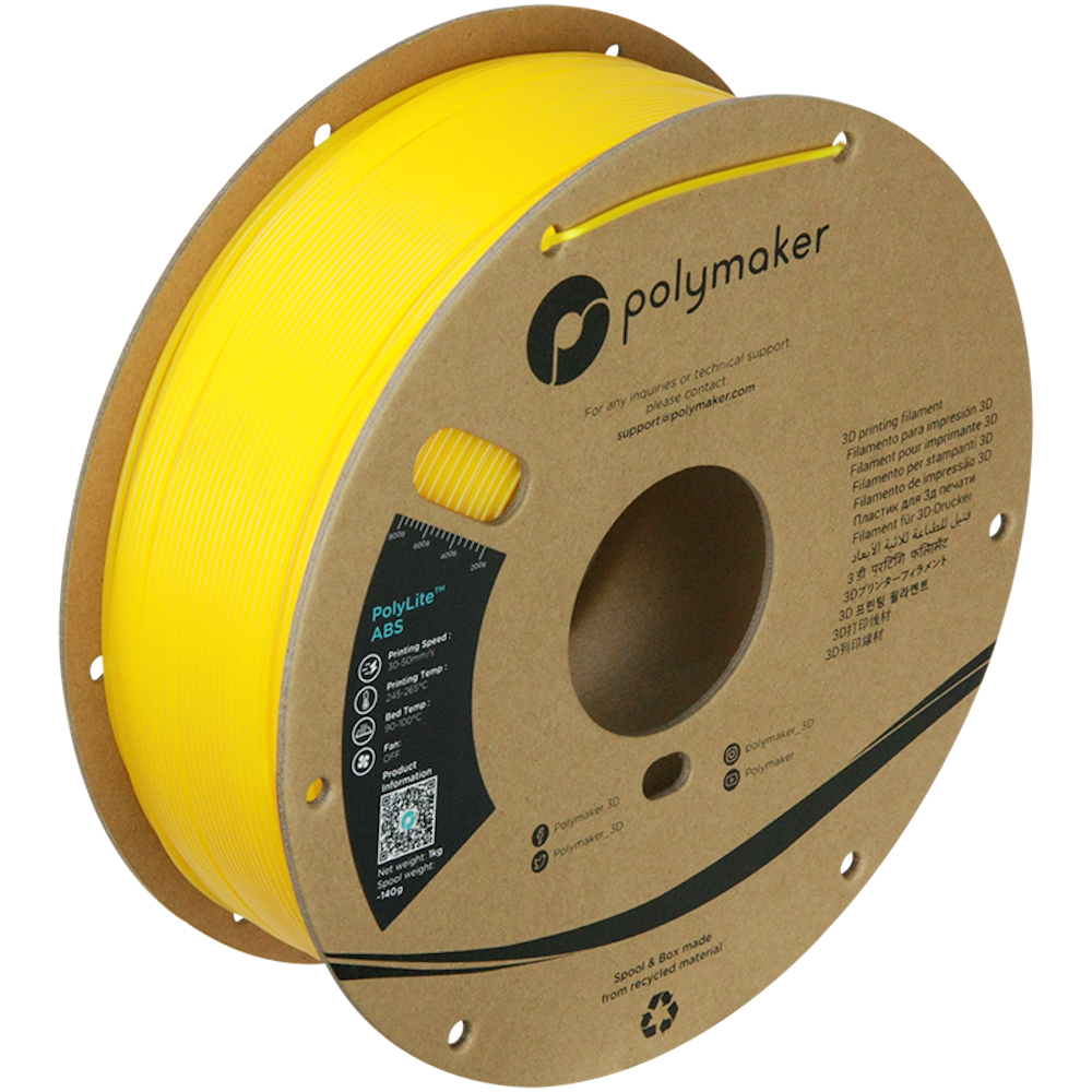 Polymaker - PolyLite Yellow ABS 1.75mm - 1kg