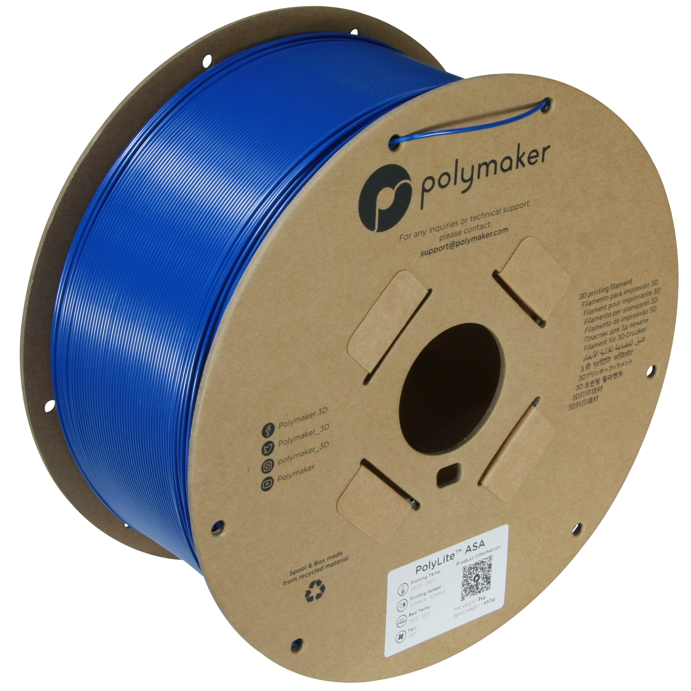 Polymaker - Blue ASA 1.75mm - 3kg