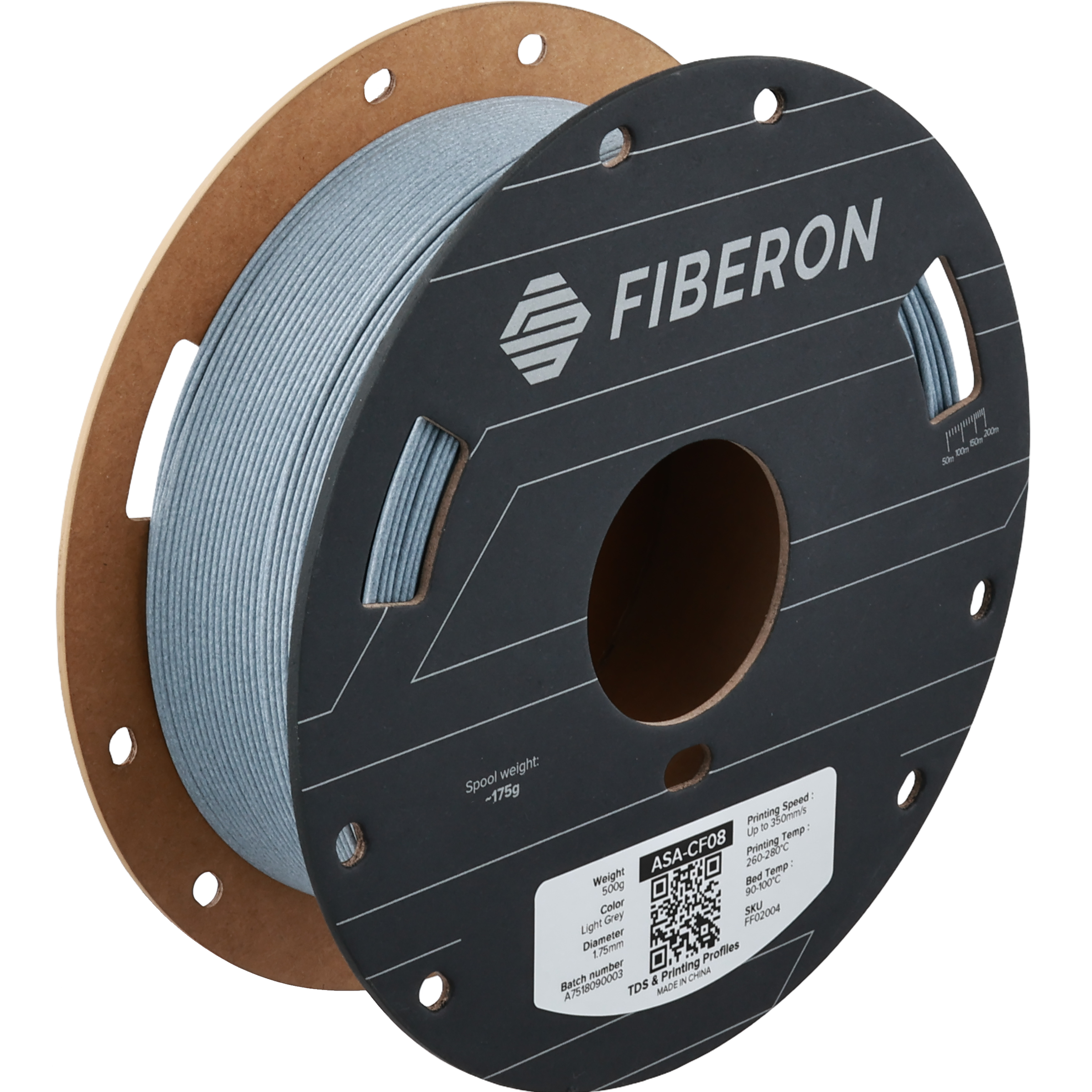 Polymaker - Fiberon Light Grey Carbon Fiber ASA - 0.5kg