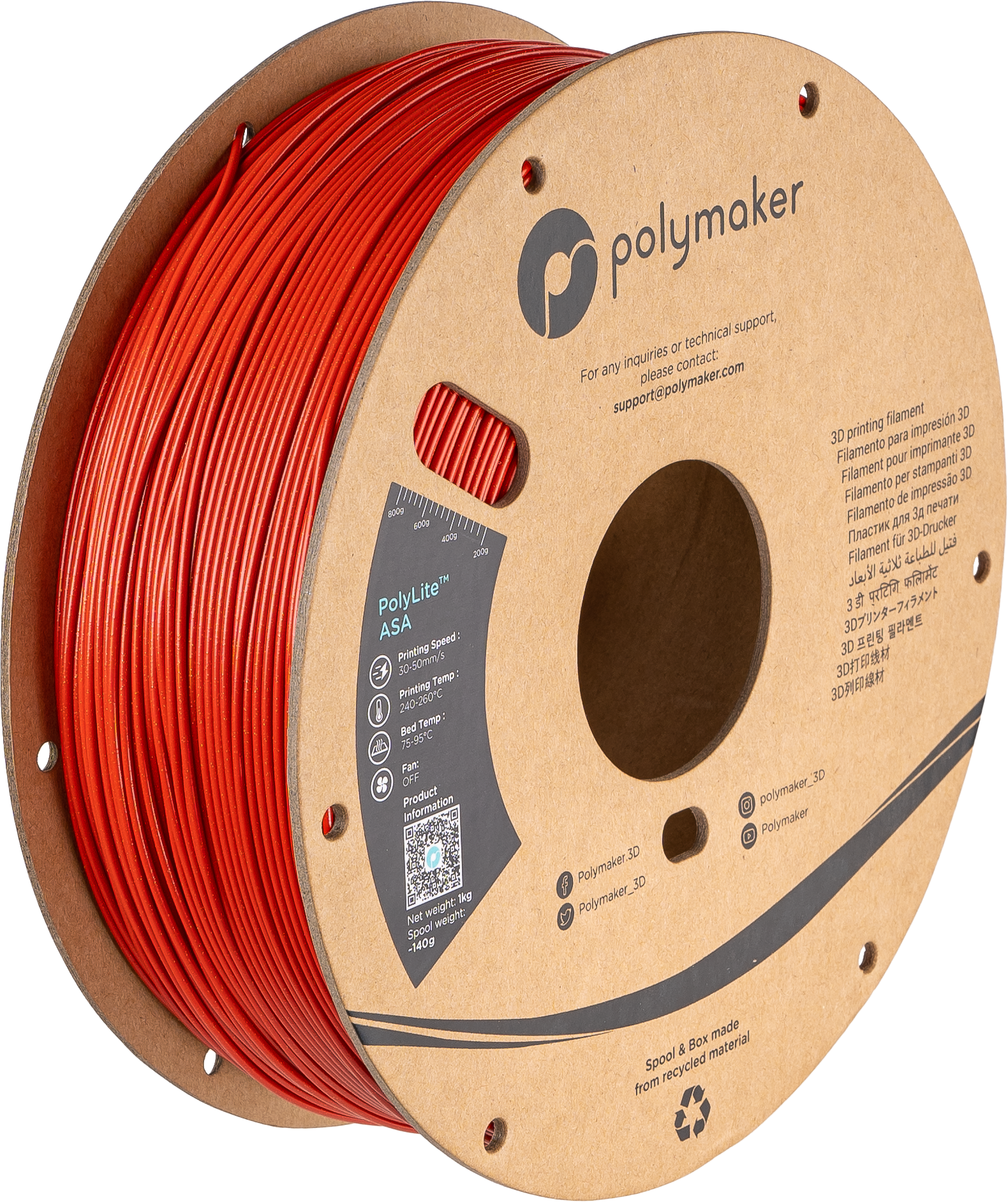 Polymaker - Red Galaxy ASA - 1kg