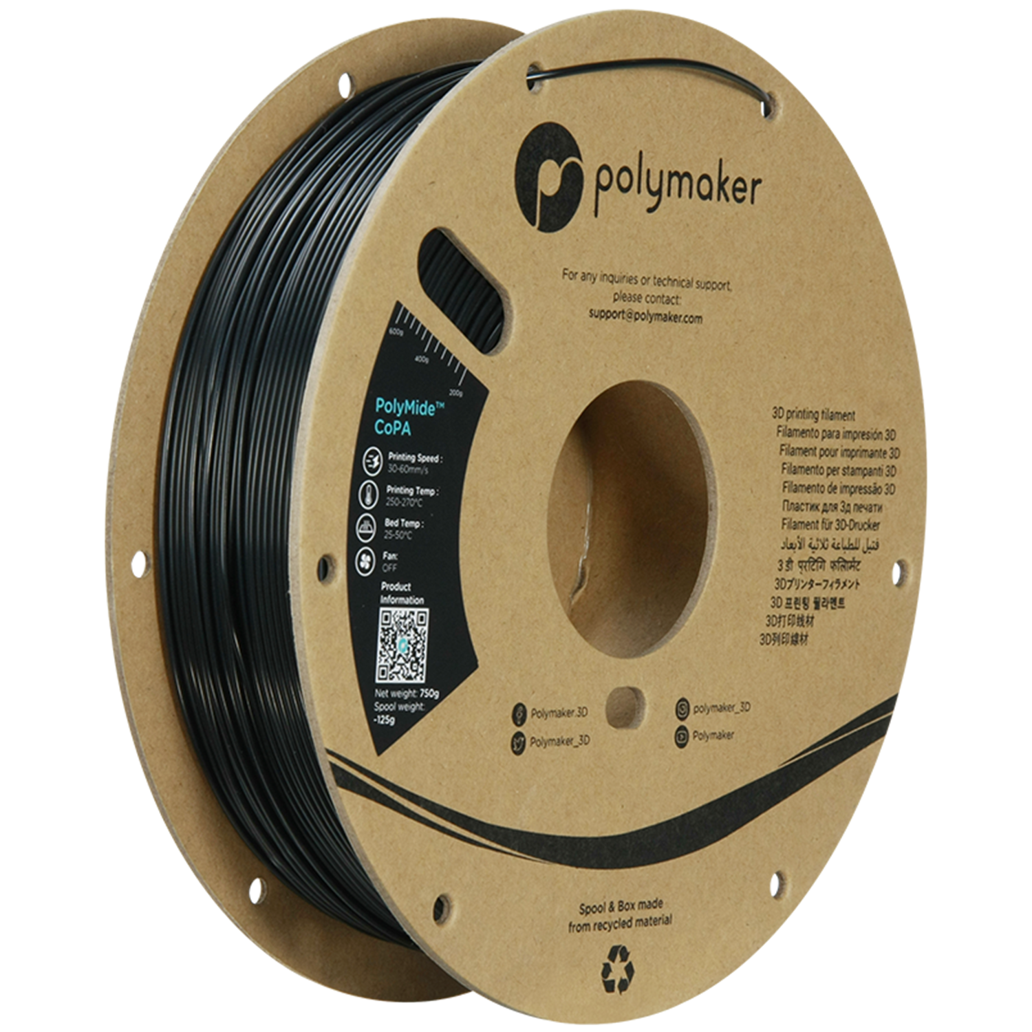 Polymaker - PolyMide Black CoPA - 0.75kg