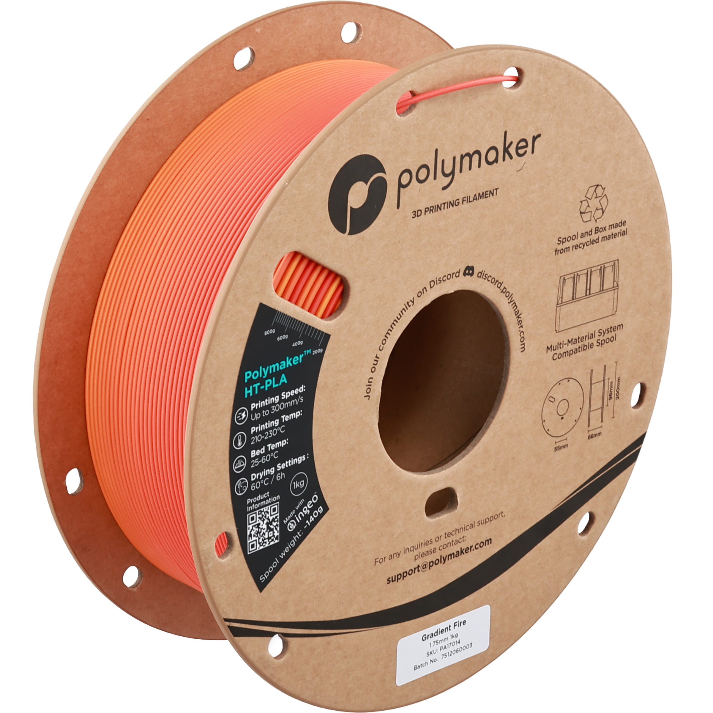 Polymaker - Gradient Fire High Temp HT-PLA - 1kg