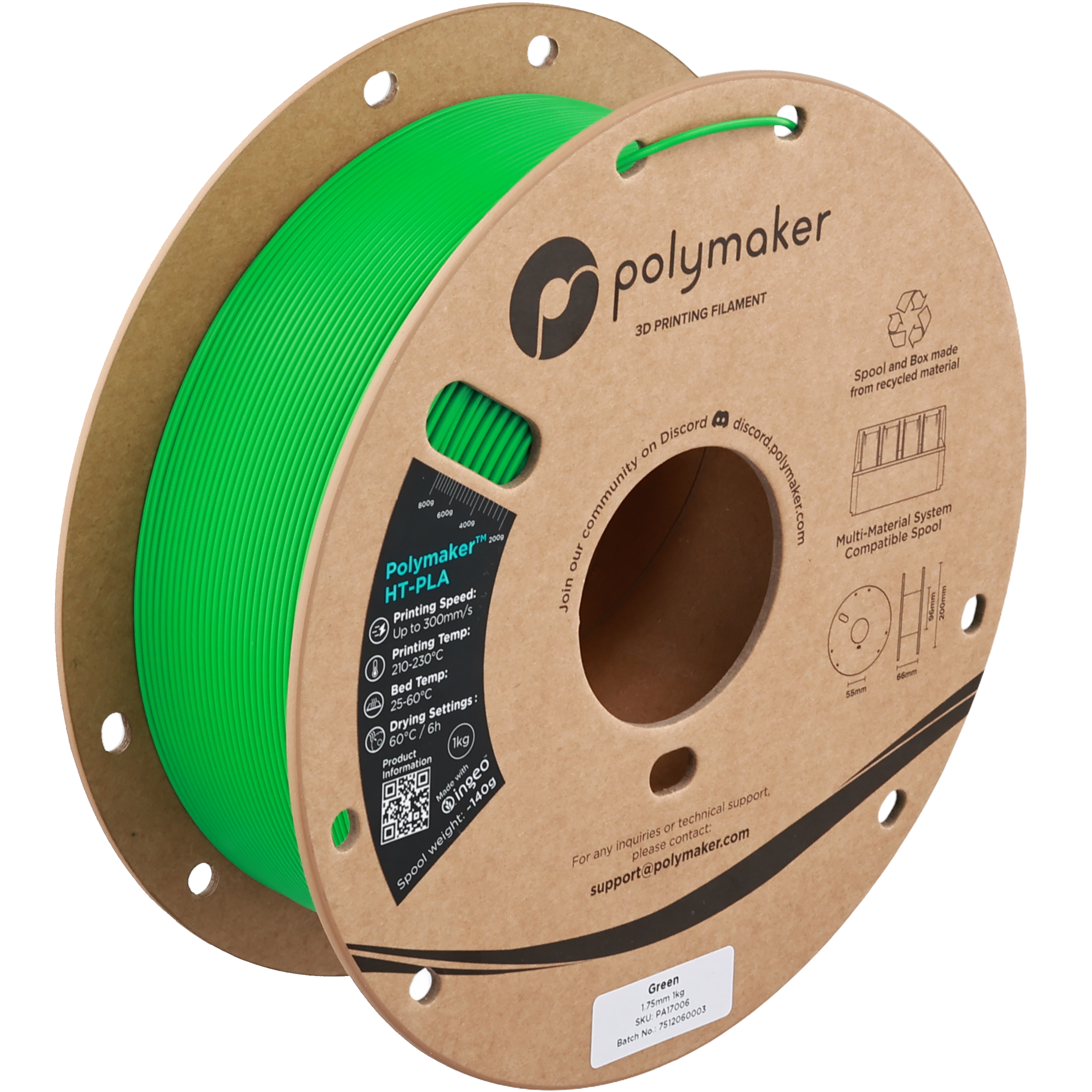 Polymaker - Green High Temp HT-PLA - 1kg