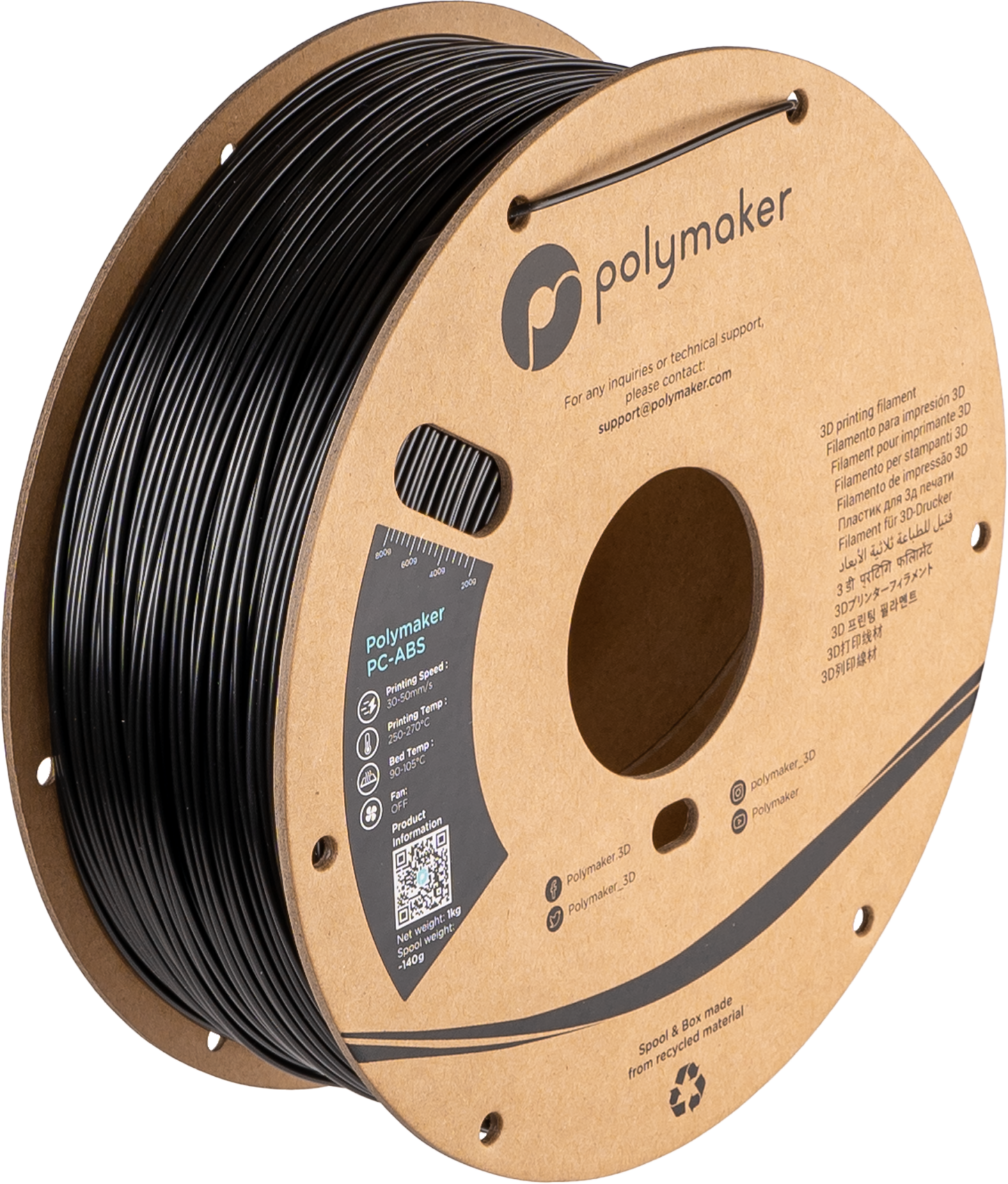 Polymaker - Black PC-ABS 2.85mm - 1kg
