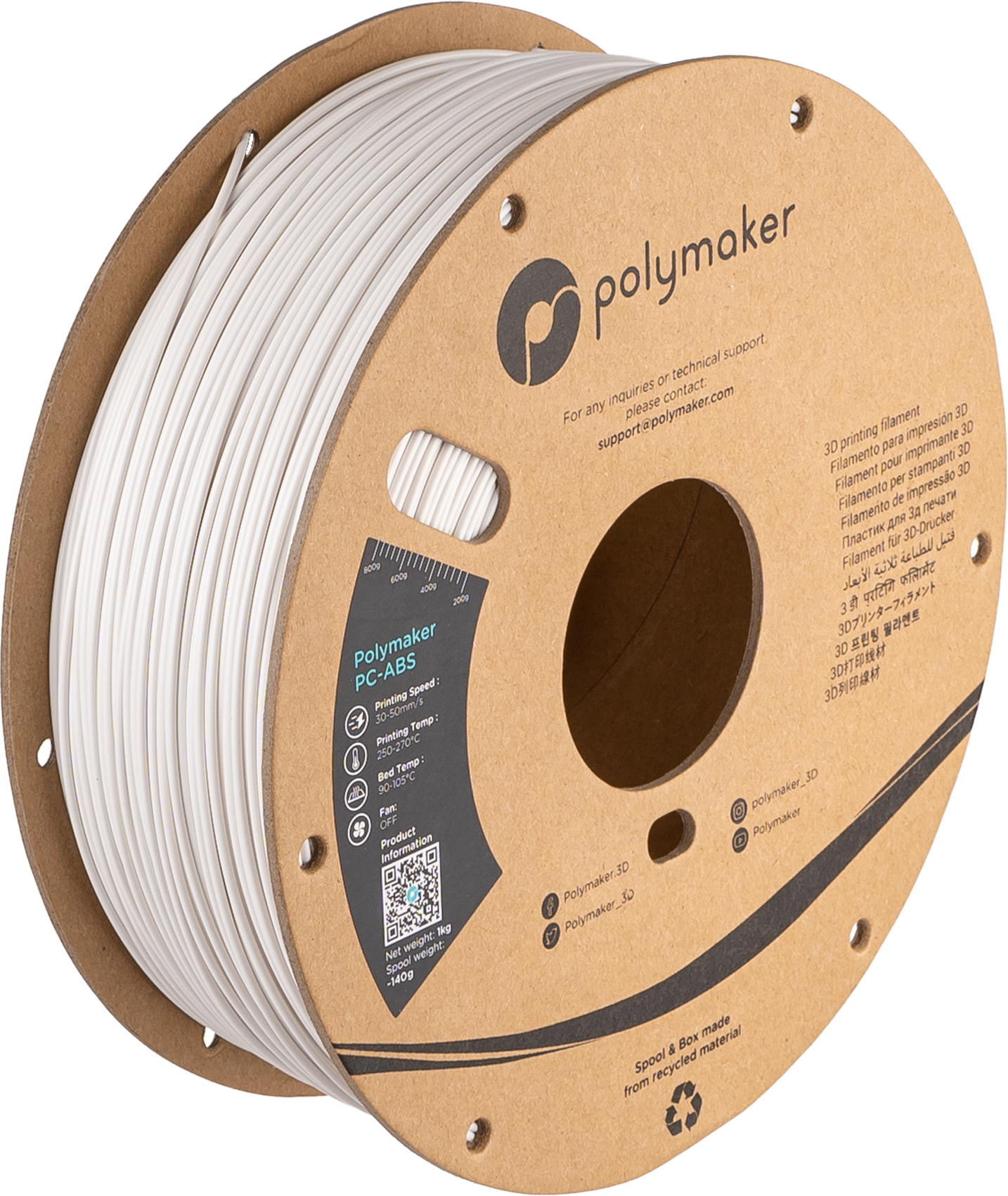 Polymaker - White PC-ABS - 1kg