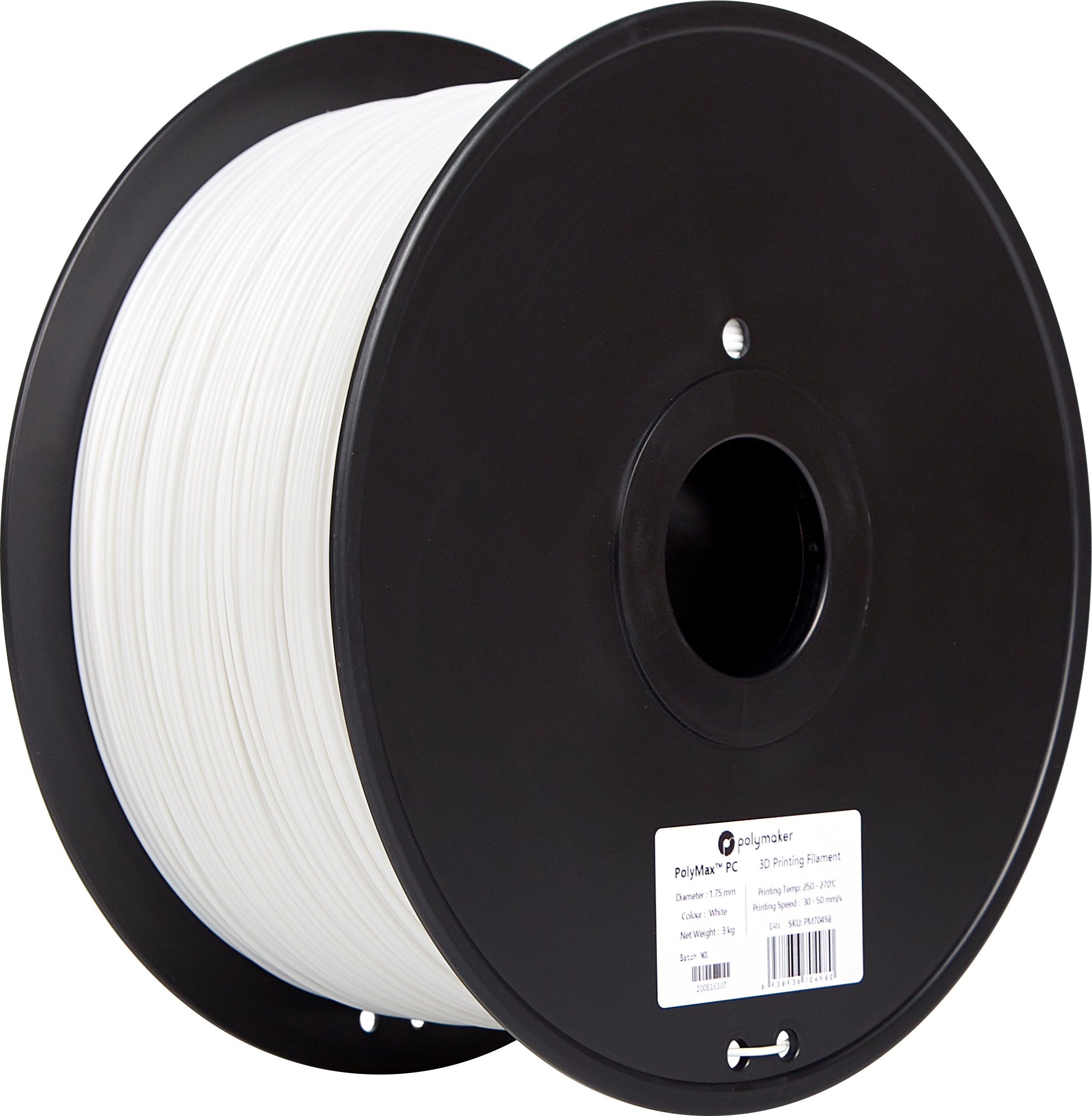 Polymaker - PolyMax White PC 2.85mm - 3kg
