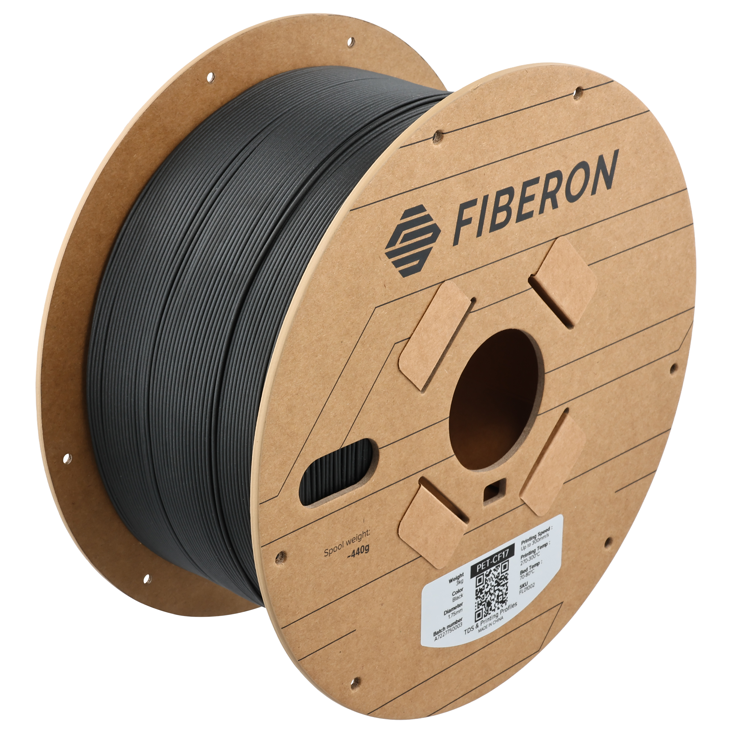 Polymaker - Fiberon Black Carbon Fiber PET - 3kg