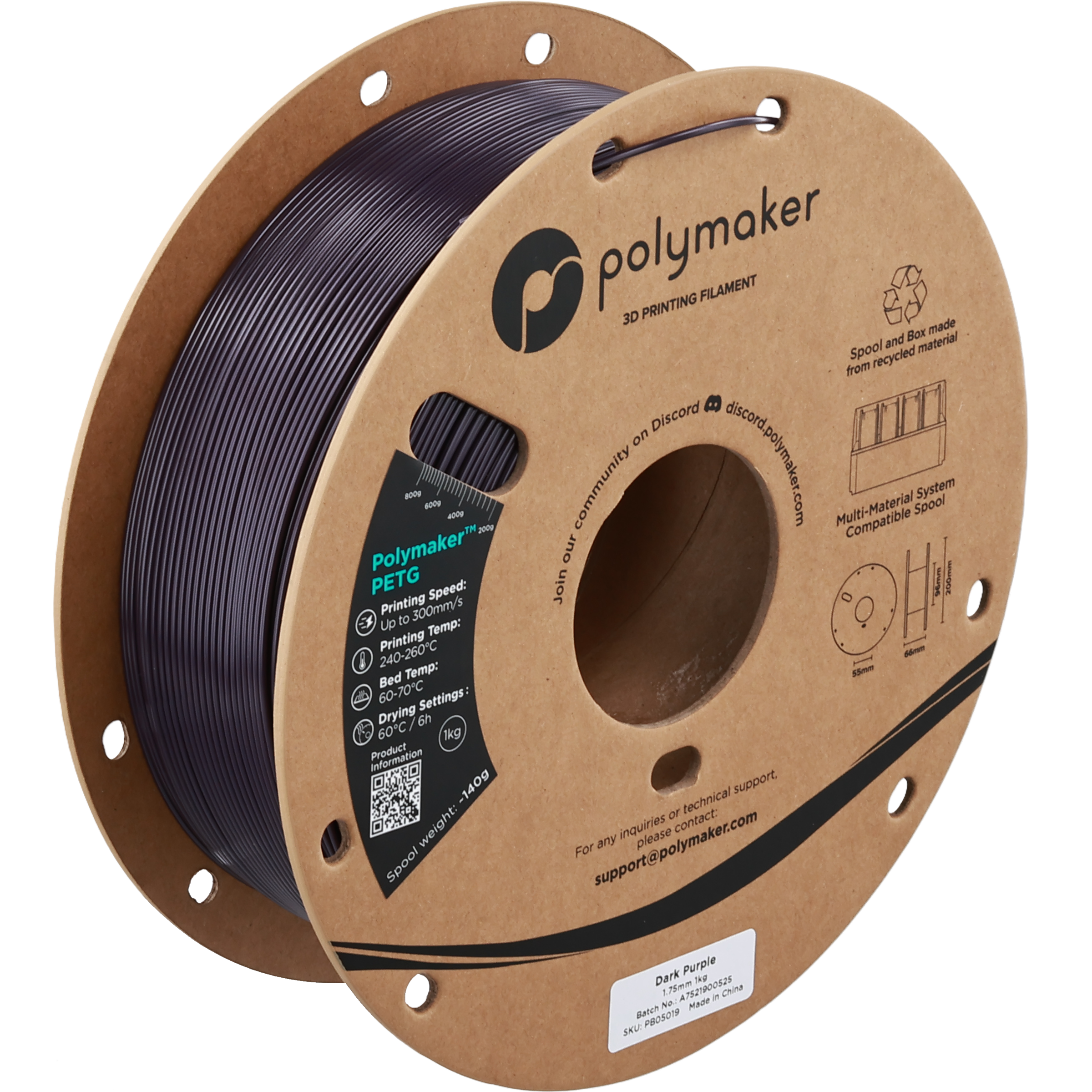 Polymaker - Dark Purple PETG - 1kg