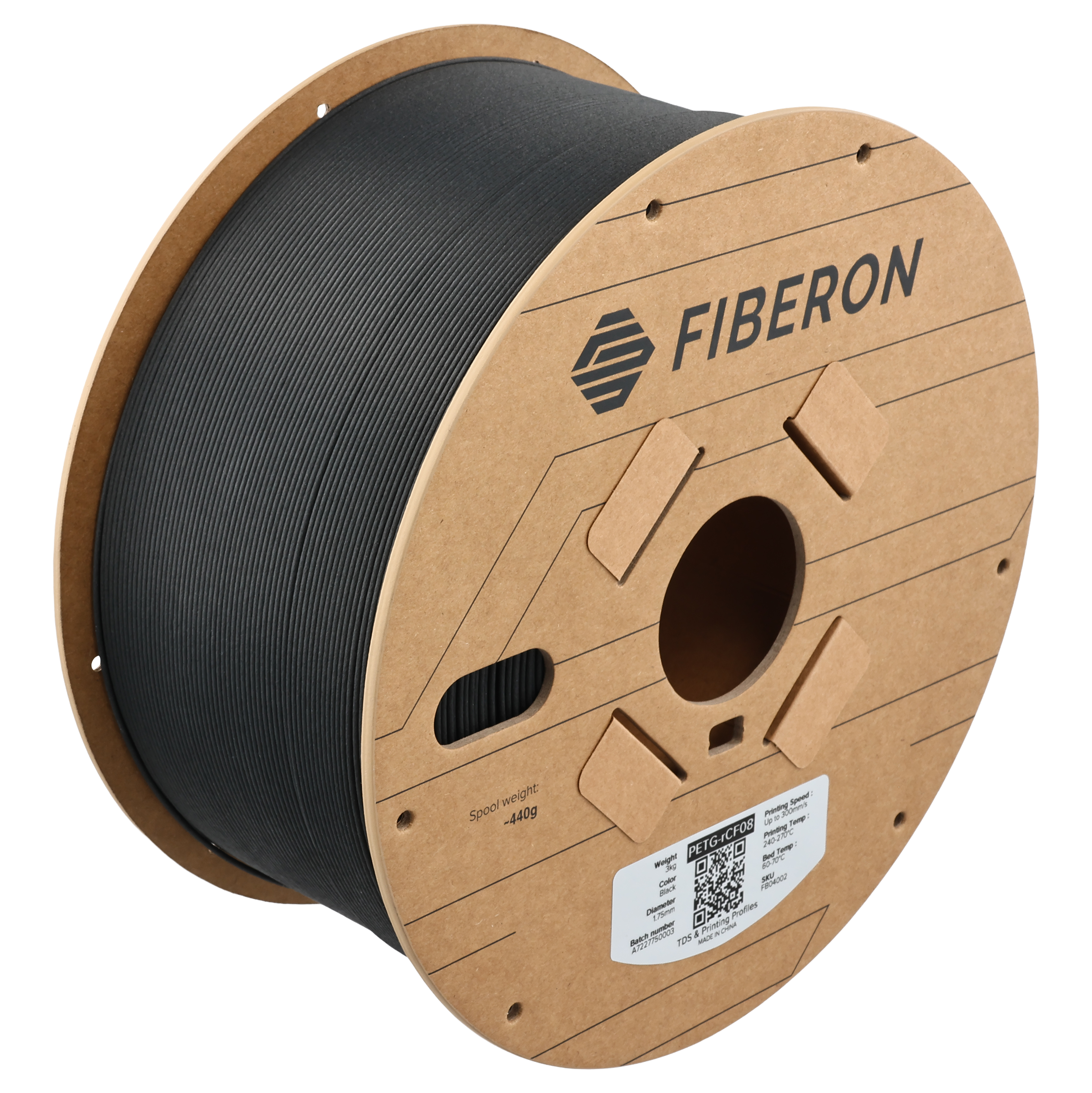 Polymaker - Fiberon Black Carbon Fiber PETG - 3kg