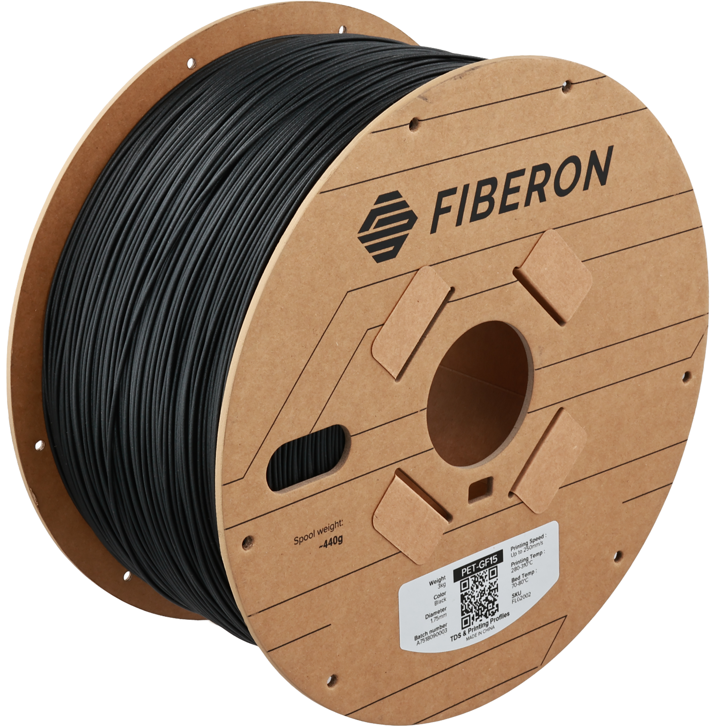 Polymaker - Fiberon Black Glass Fiber PETG 1.75mm - 3kg