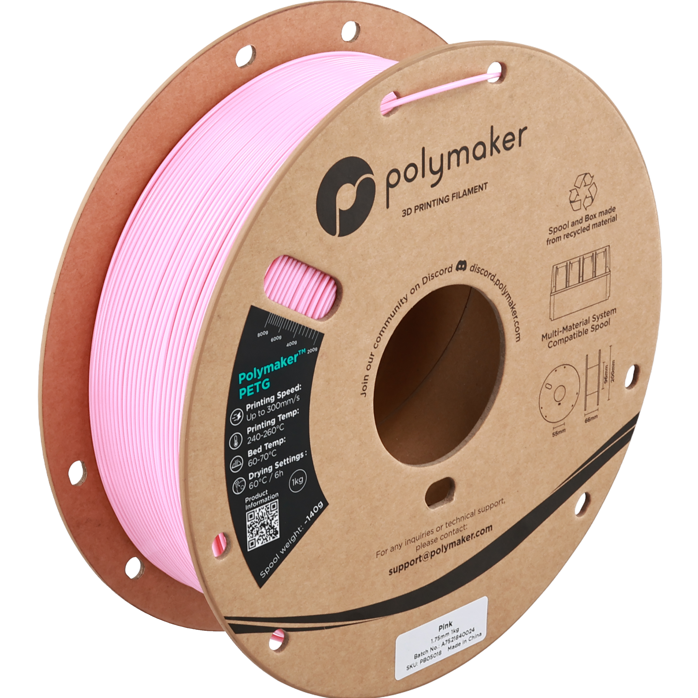 Polymaker - Pink PETG - 1kg