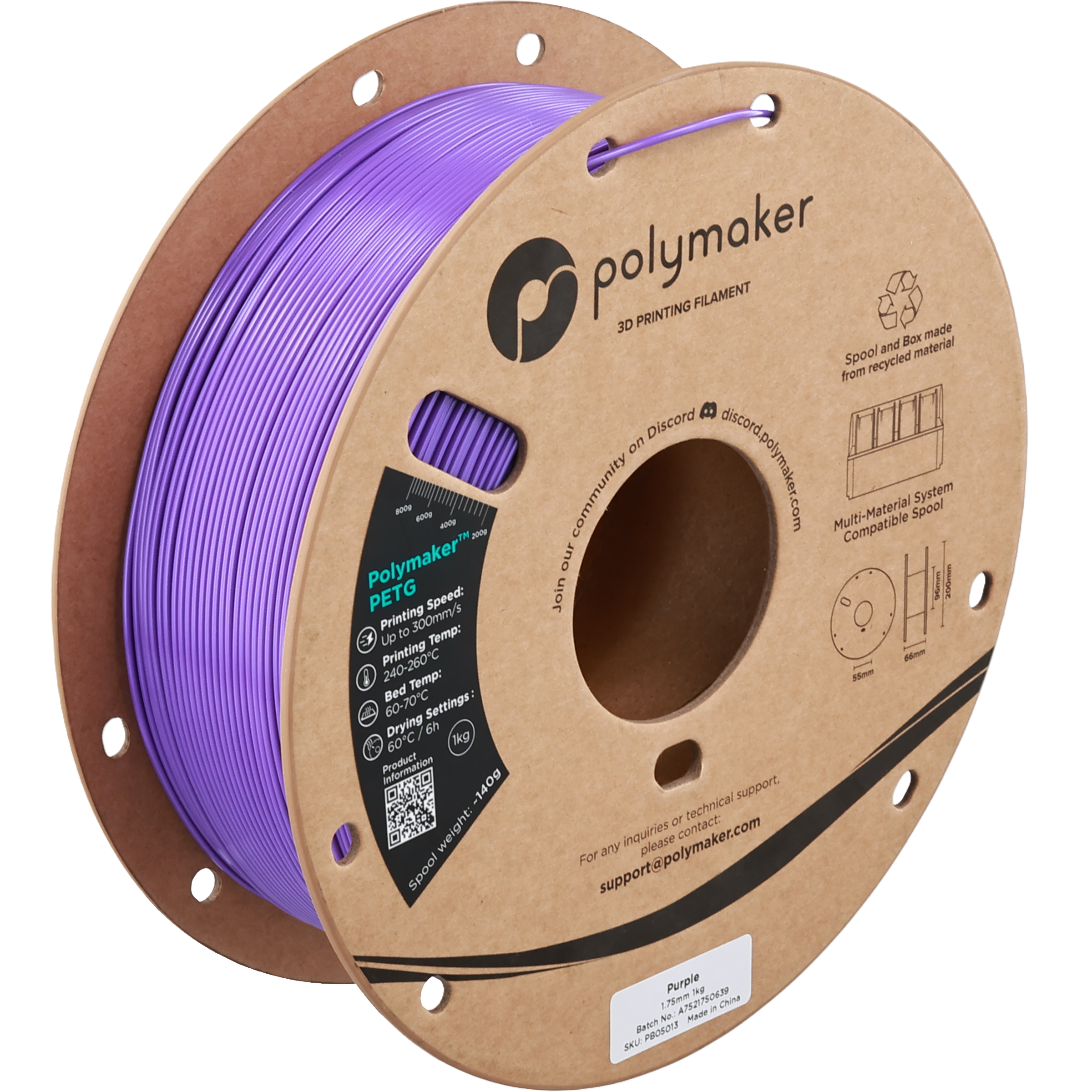 Polymaker - Purple PETG - 1kg