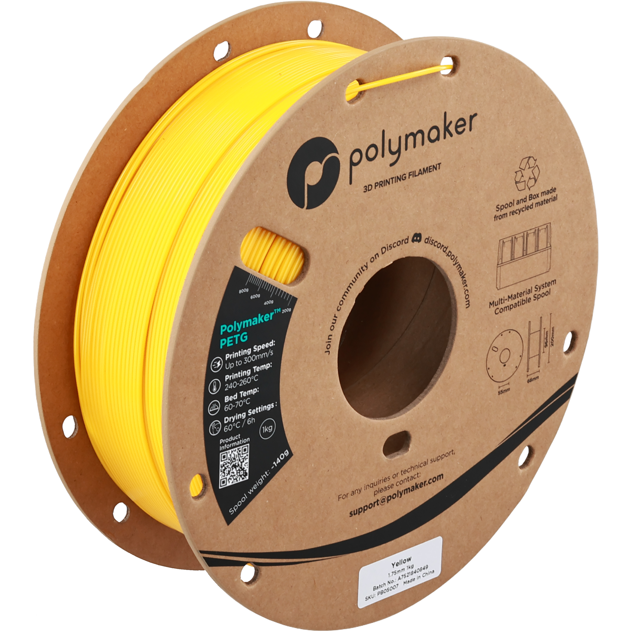 Polymaker - Yellow PETG - 1kg