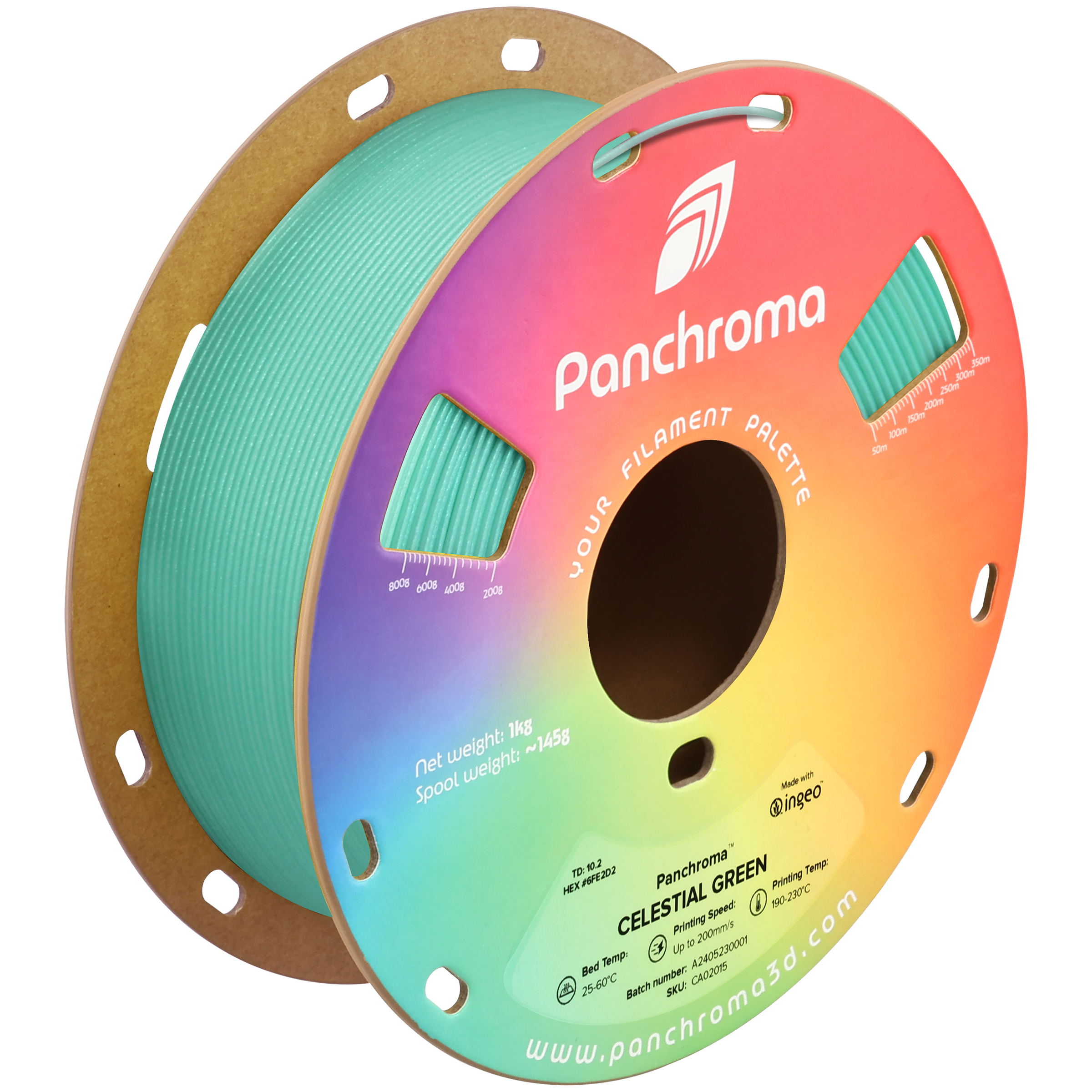 Polymaker - Panchroma Celestial Green PLA - 1kg