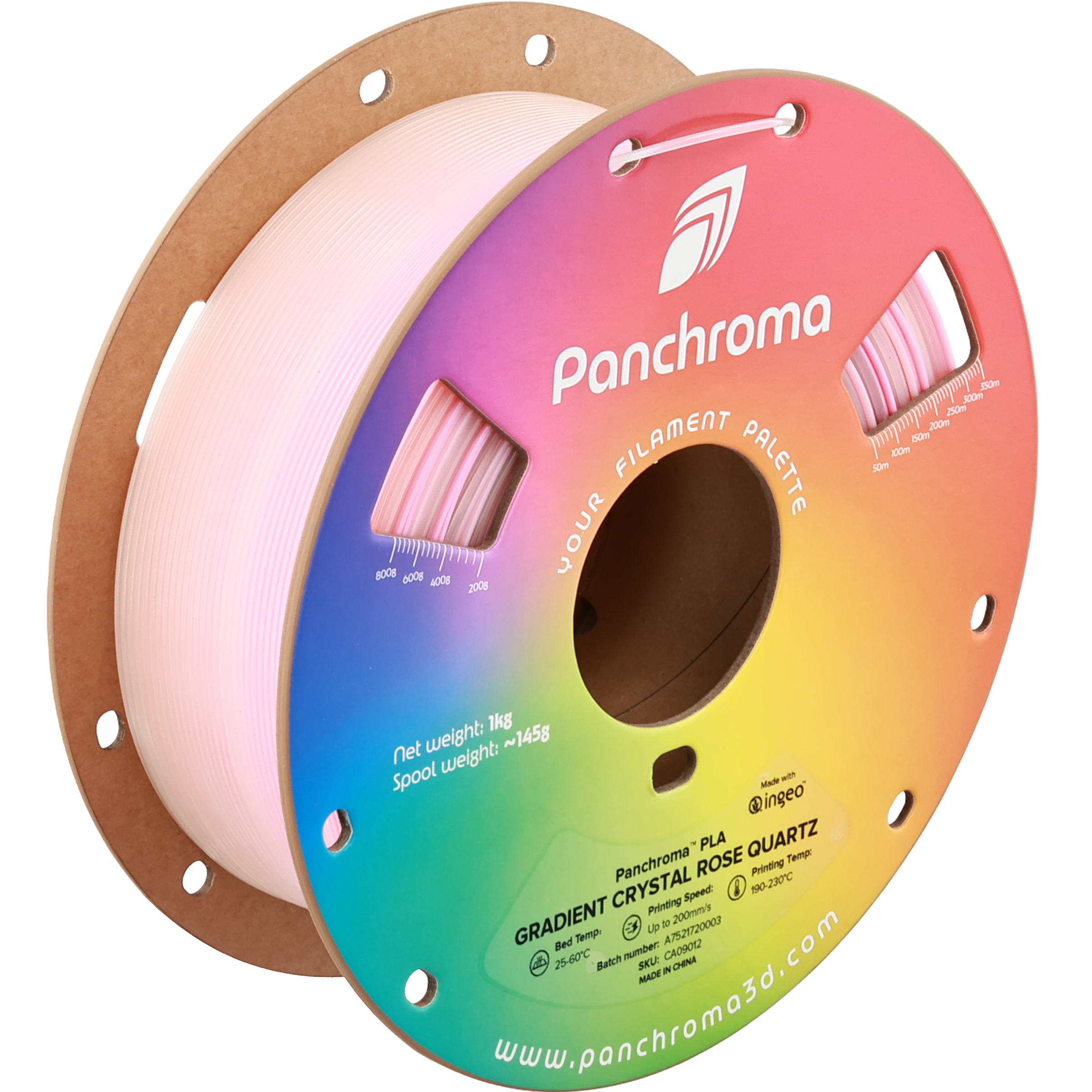 Polymaker - Panchroma Gradient Rose Quartz Crystal PLA - 1kg
