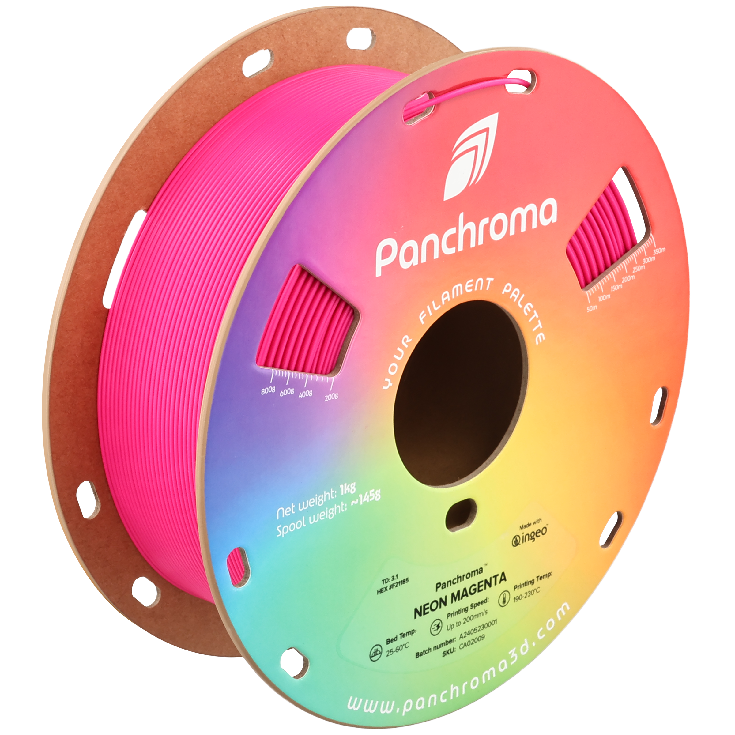 Polymaker - Panchroma Magenta Fluorescent PLA - 1kg