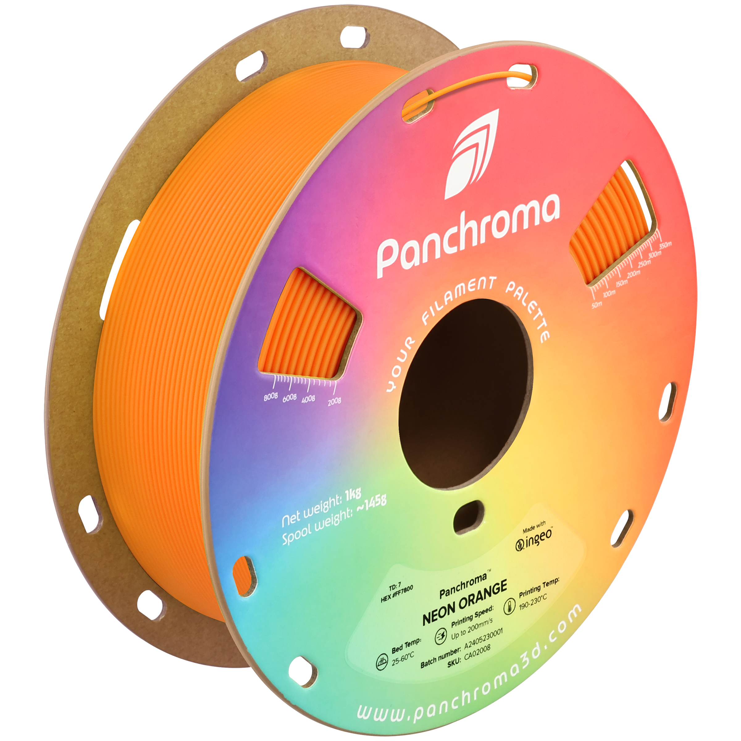 Polymaker - Panchroma Orange Fluorescent PLA - 1kg