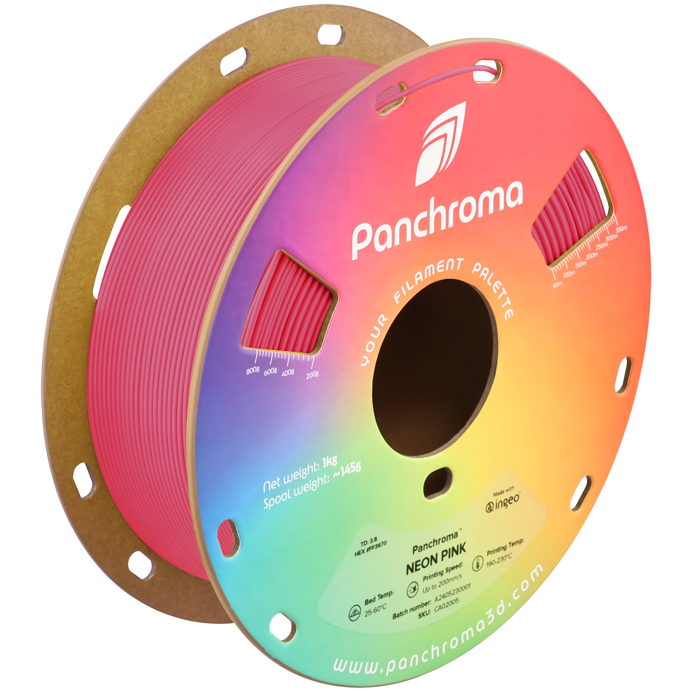 Polymaker - Panchroma Pink Fluorescent PLA - 1kg