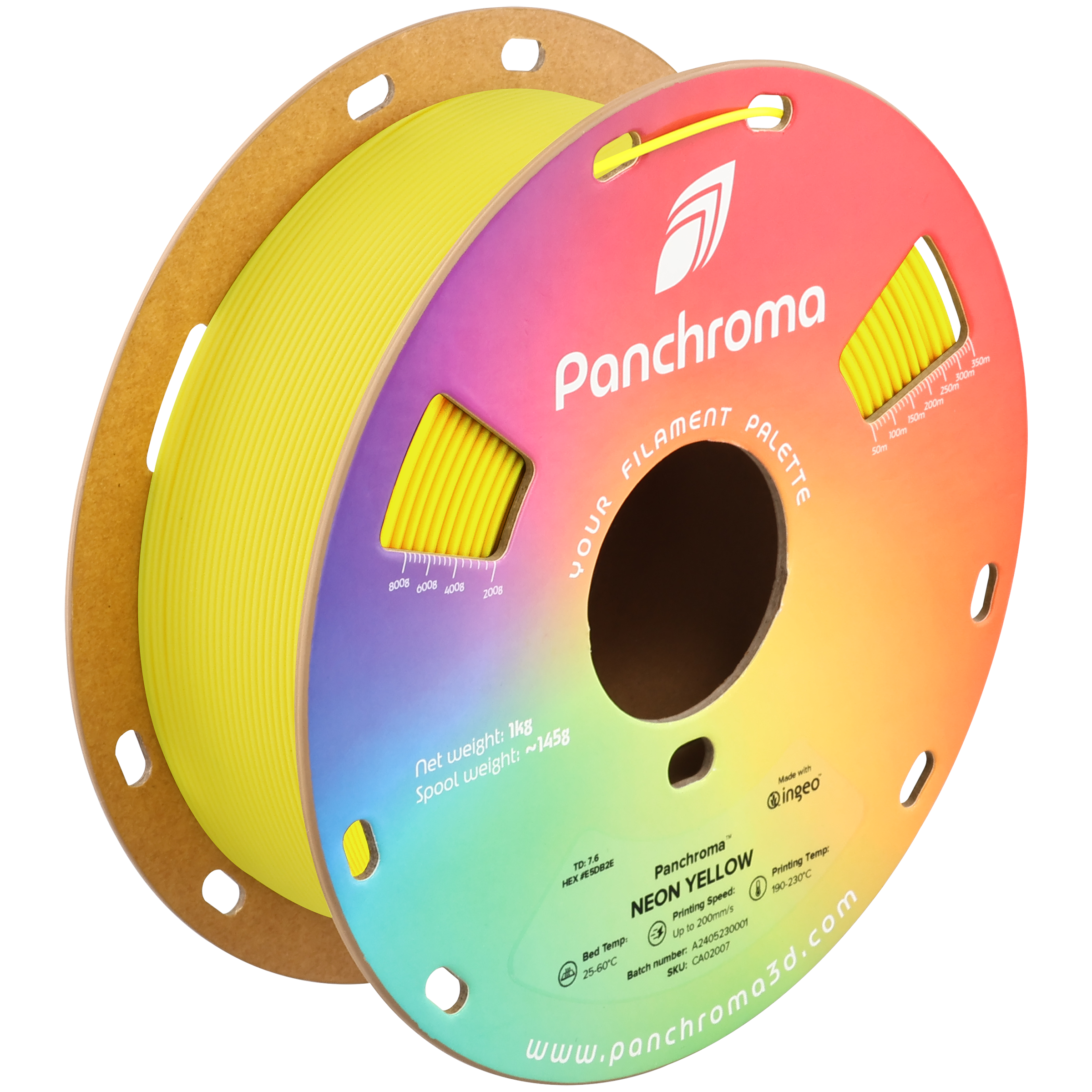 Polymaker - Panchroma Yellow Fluorescent PLA - 1kg