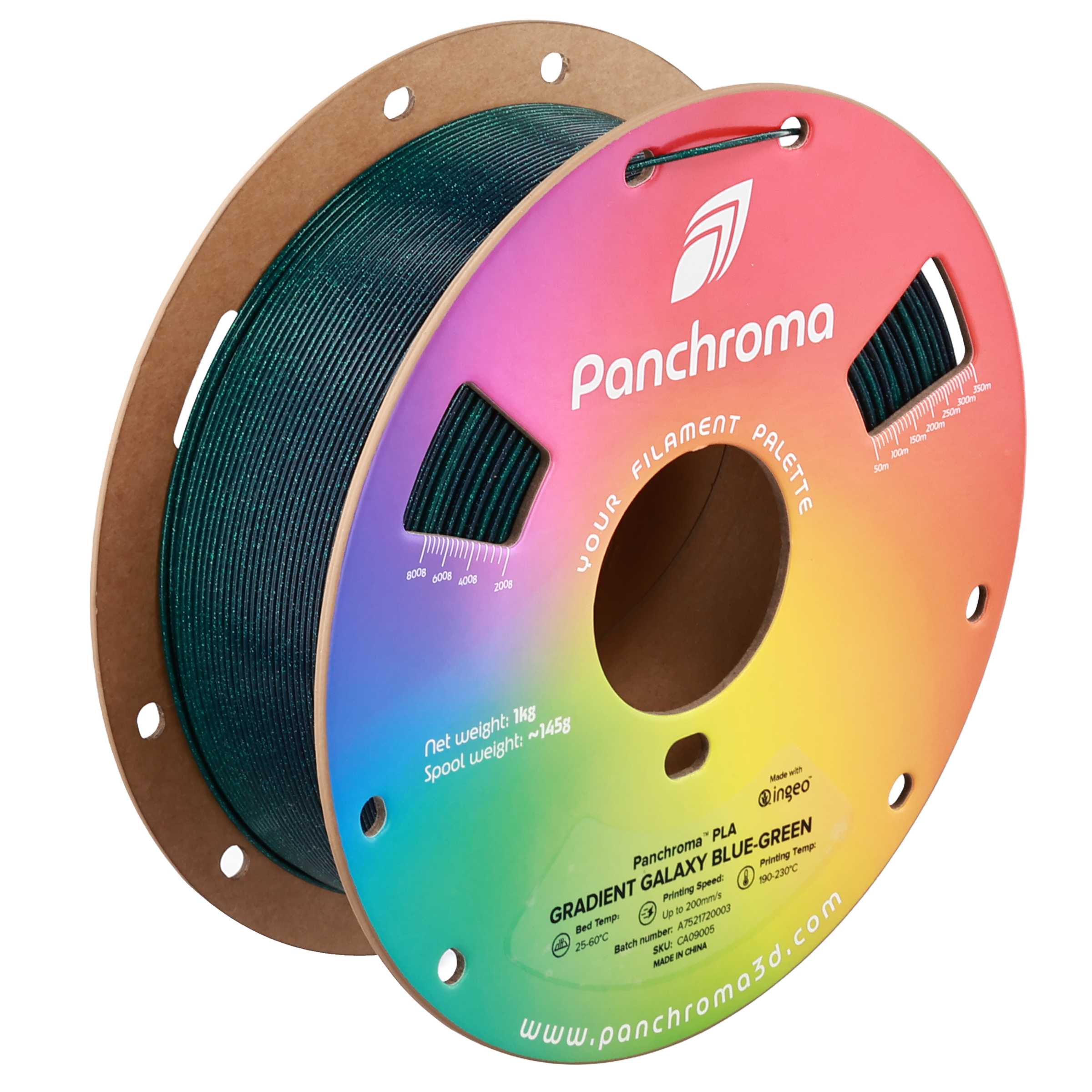 Polymaker - Panchroma Gradient Blue Green Galaxy PLA - 1kg