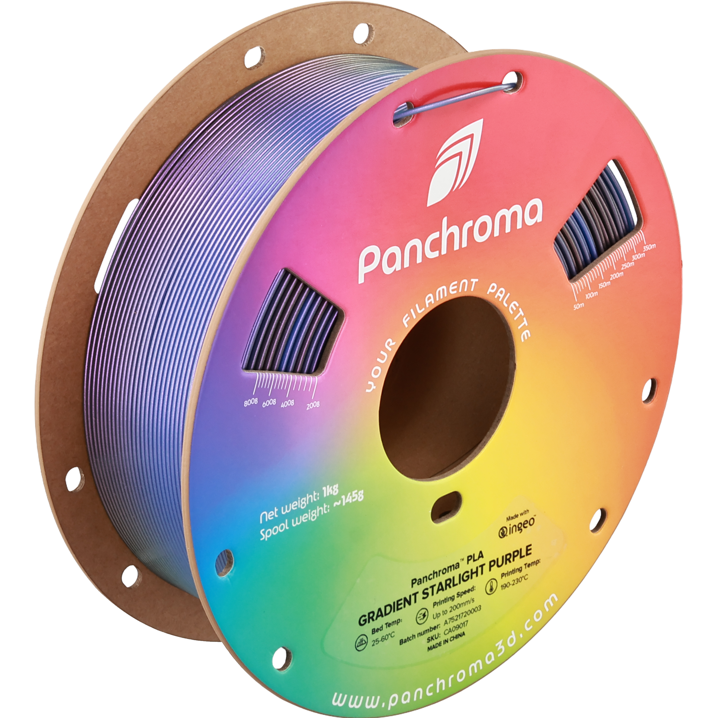 Polymaker - Panchroma Gradient Purple Glitter PLA - 1kg