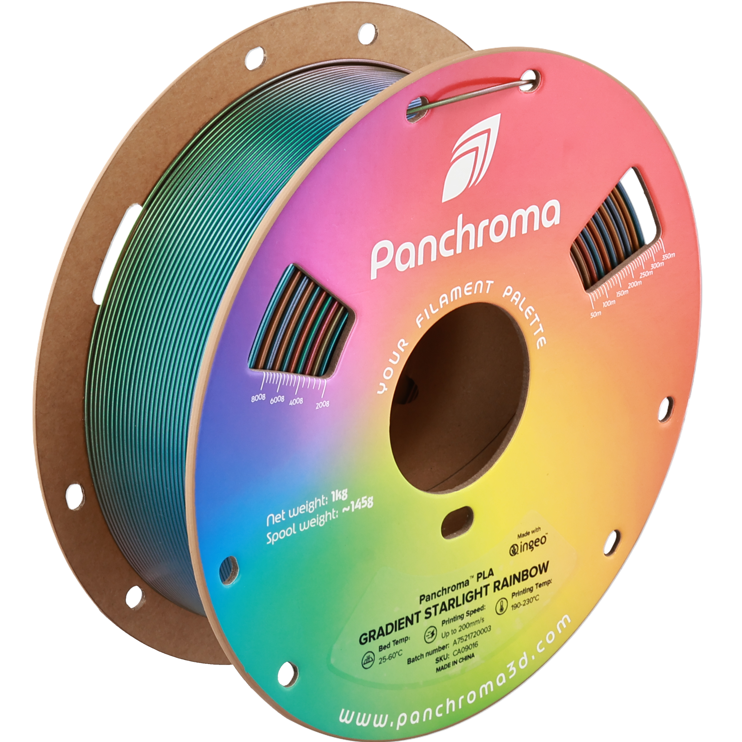 Polymaker - Panchroma Gradient Rainbow Glitter PLA - 1kg