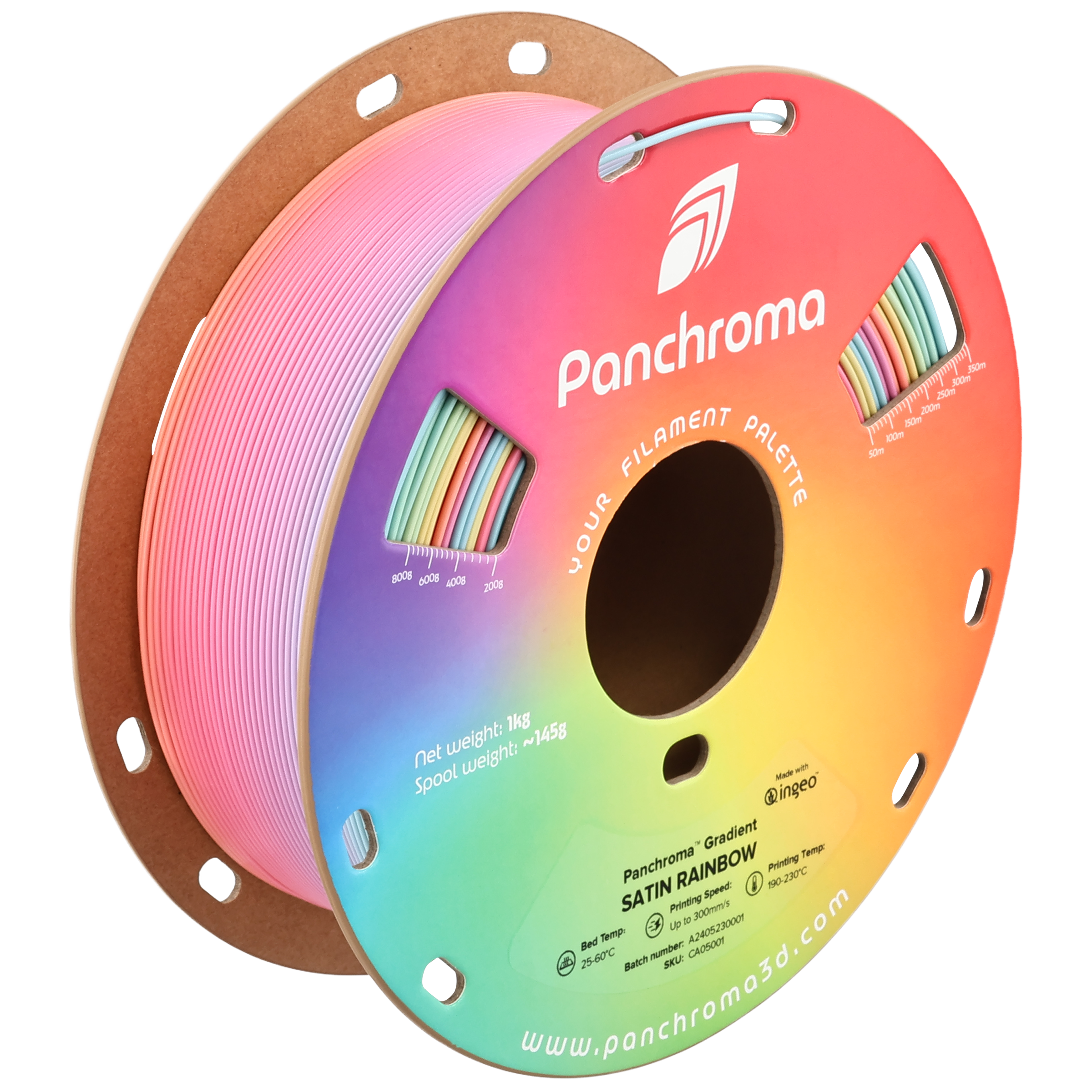 Polymaker - Panchroma Gradient Rainbow Satin PLA 1.75mm - 1kg