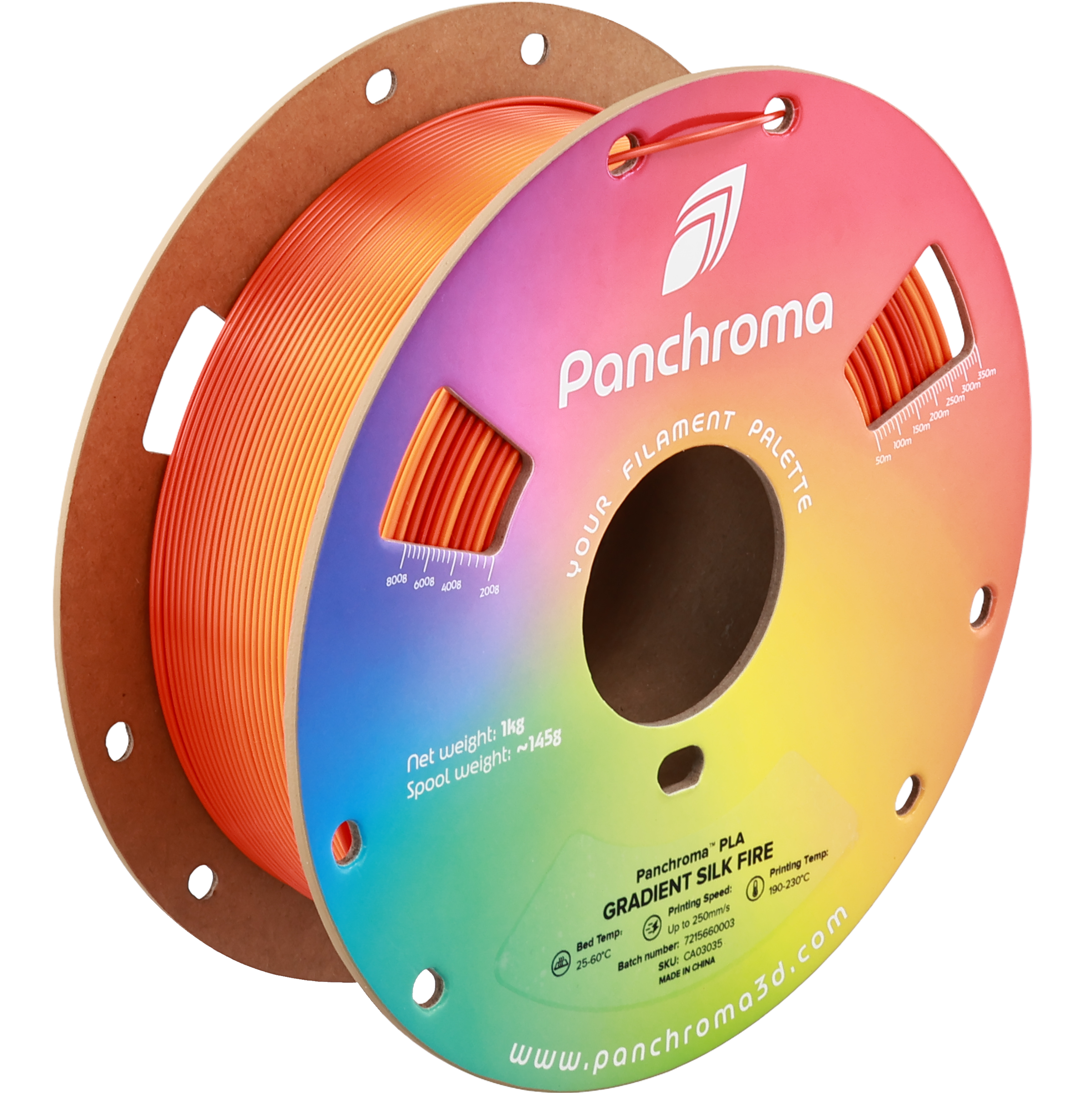 Polymaker - Panchroma Gradient Fire Silk PLA - 1kg