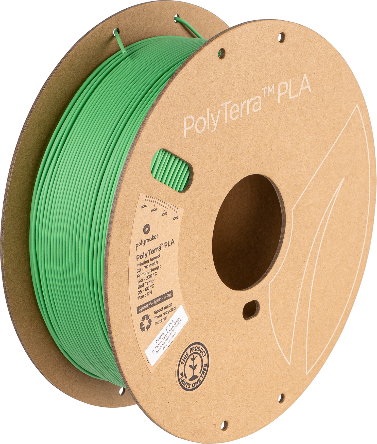 Polymaker - Panchroma Forest Green Matte PLA - 1kg