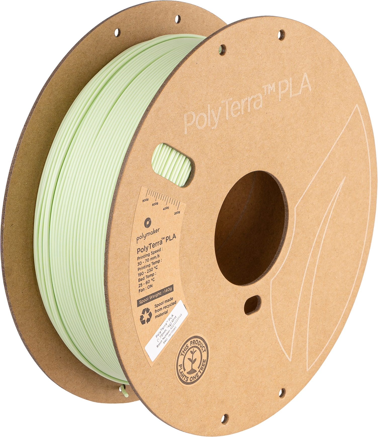 Polymaker - Panchroma Pastel Mint Matte PLA - 1kg