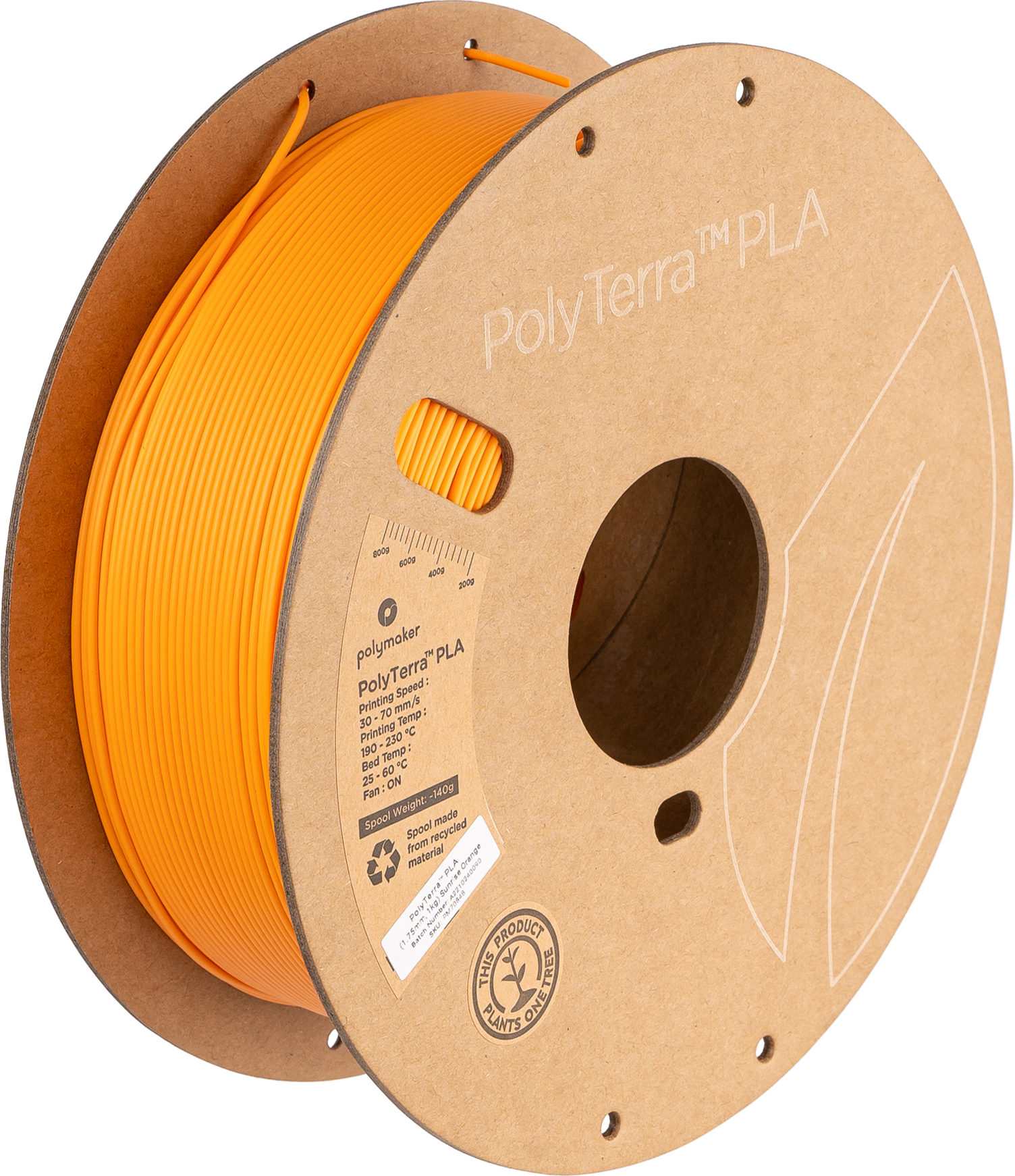 Polymaker - Panchroma Sunrise Orange Matte PLA 2.85mm - 1kg