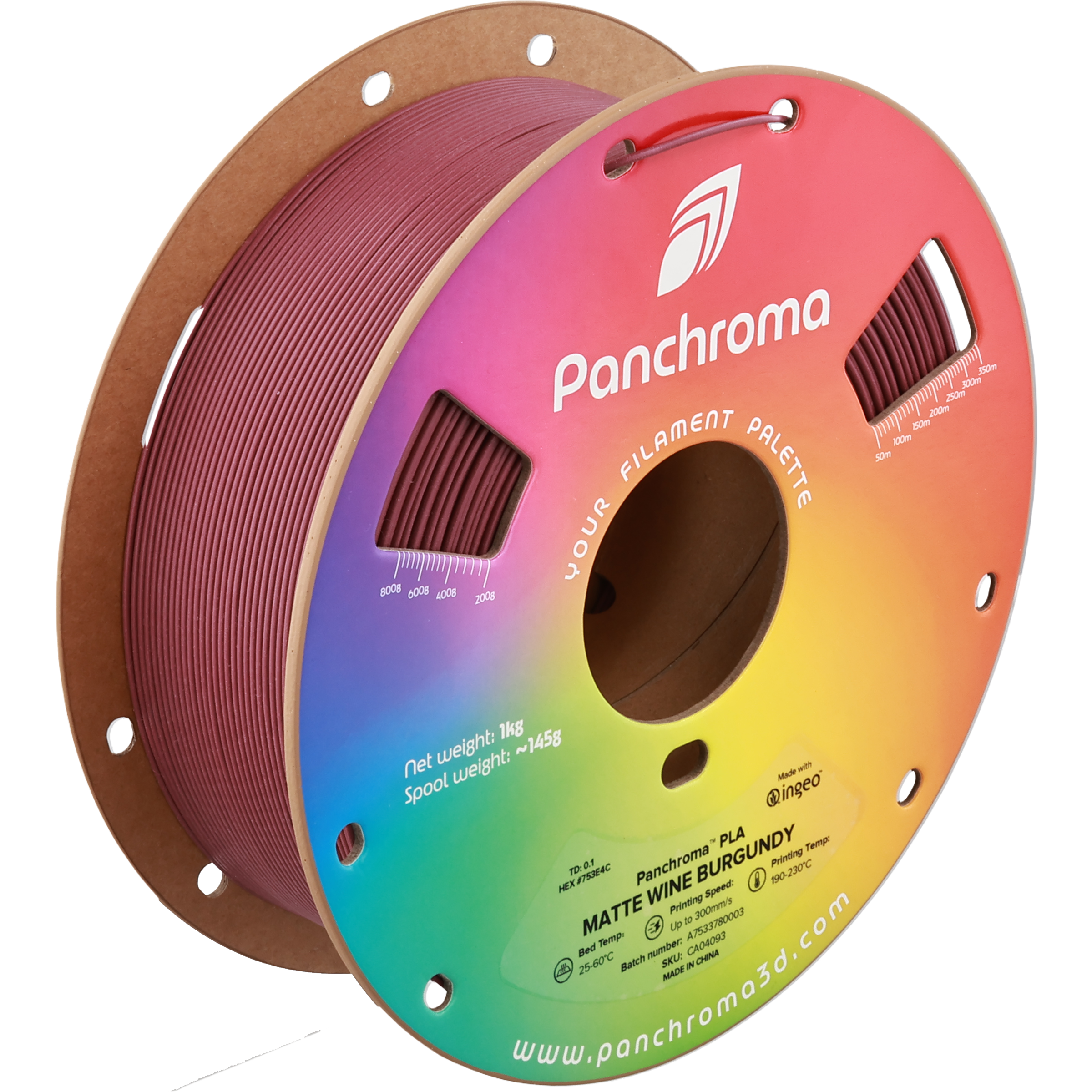 Polymaker - Panchroma Wine Burgundy Matte PLA - 1kg