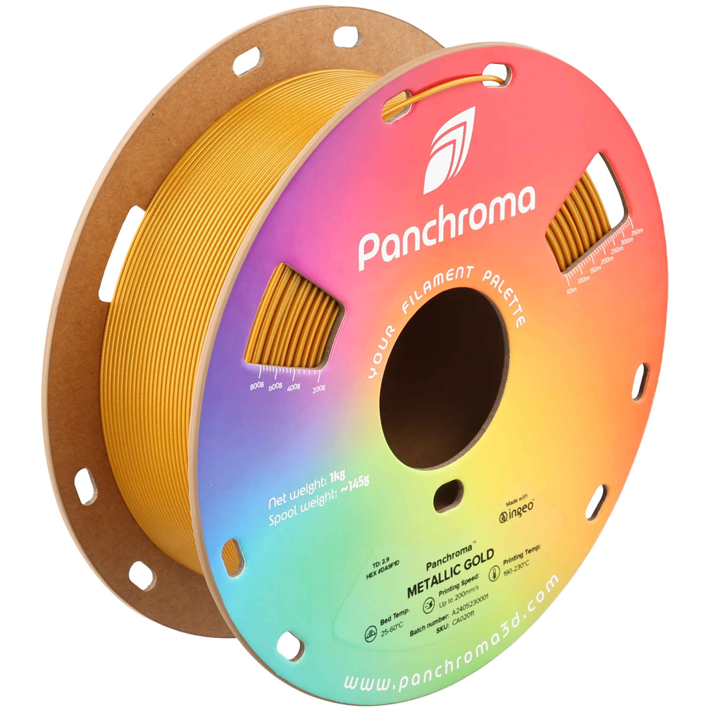 Polymaker - Panchroma Metallic Gold Metal Fill PLA - 1kg