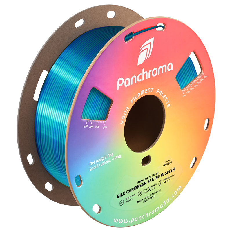 Polymaker - Panchroma Dual Chameleon Yellow Blue Silk Gradient PLA 1.75mm - 1kg