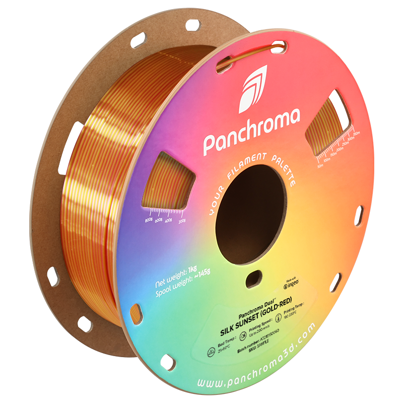 Polymaker - Panchroma Dual Sunset Gold Red Silk PLA - 1kg