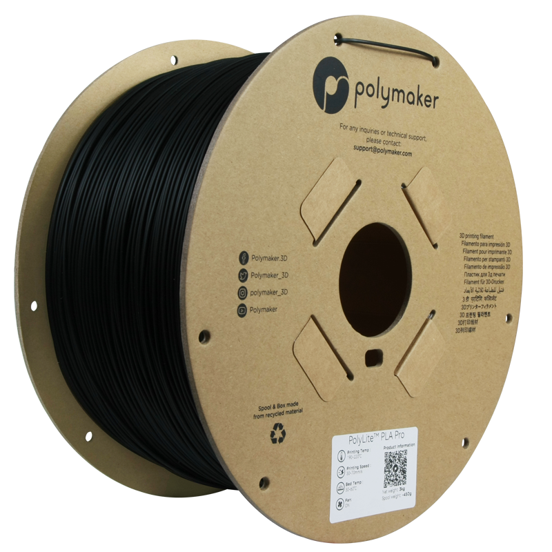 Polymaker - PolyLite Pro Black PLA+ - 3kg